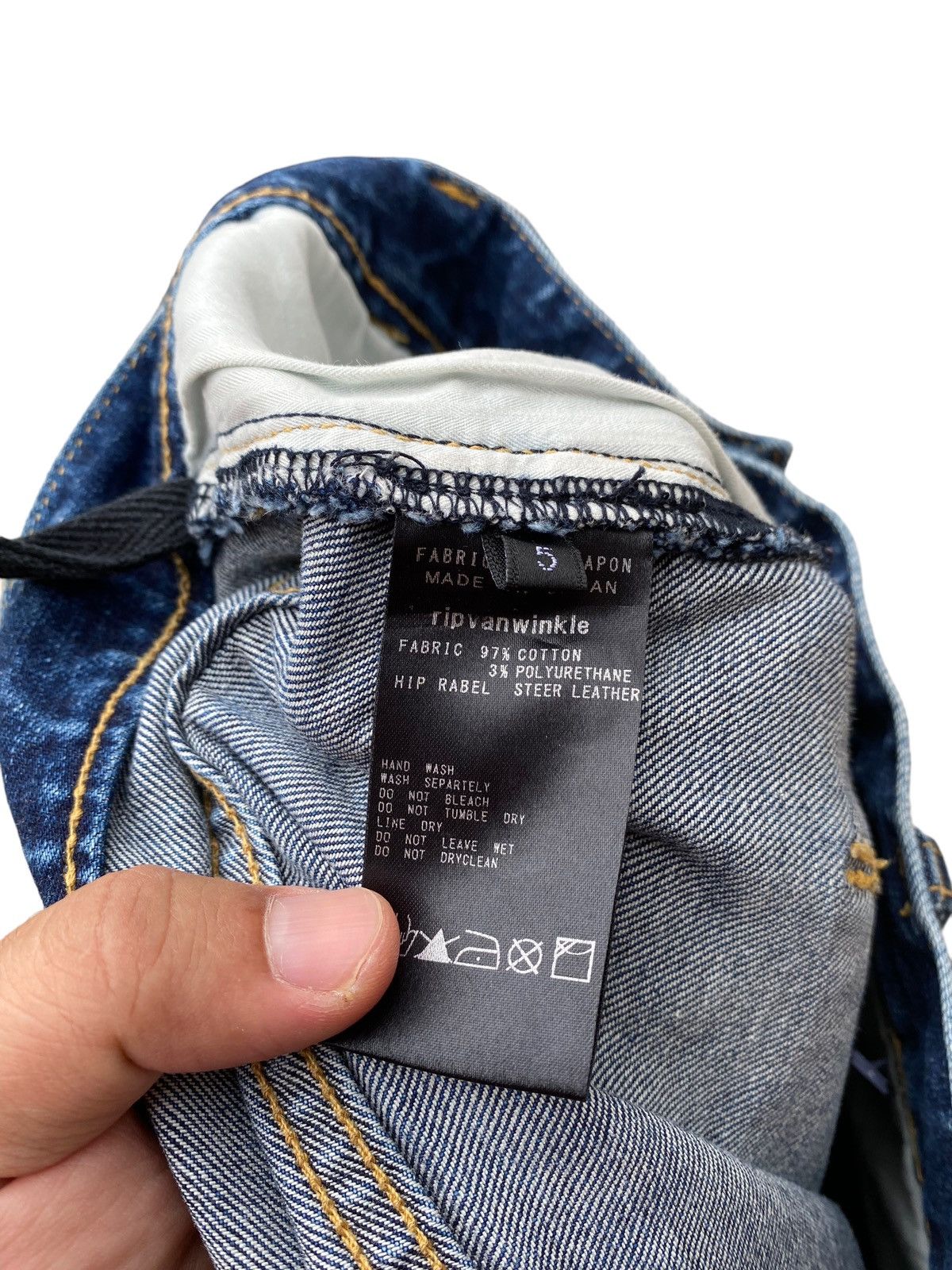 RIPVANWINKLE ripvanwinkle Tokyo Archive Slim Straight Indigo Denim Size US 31 - 7 Thumbnail