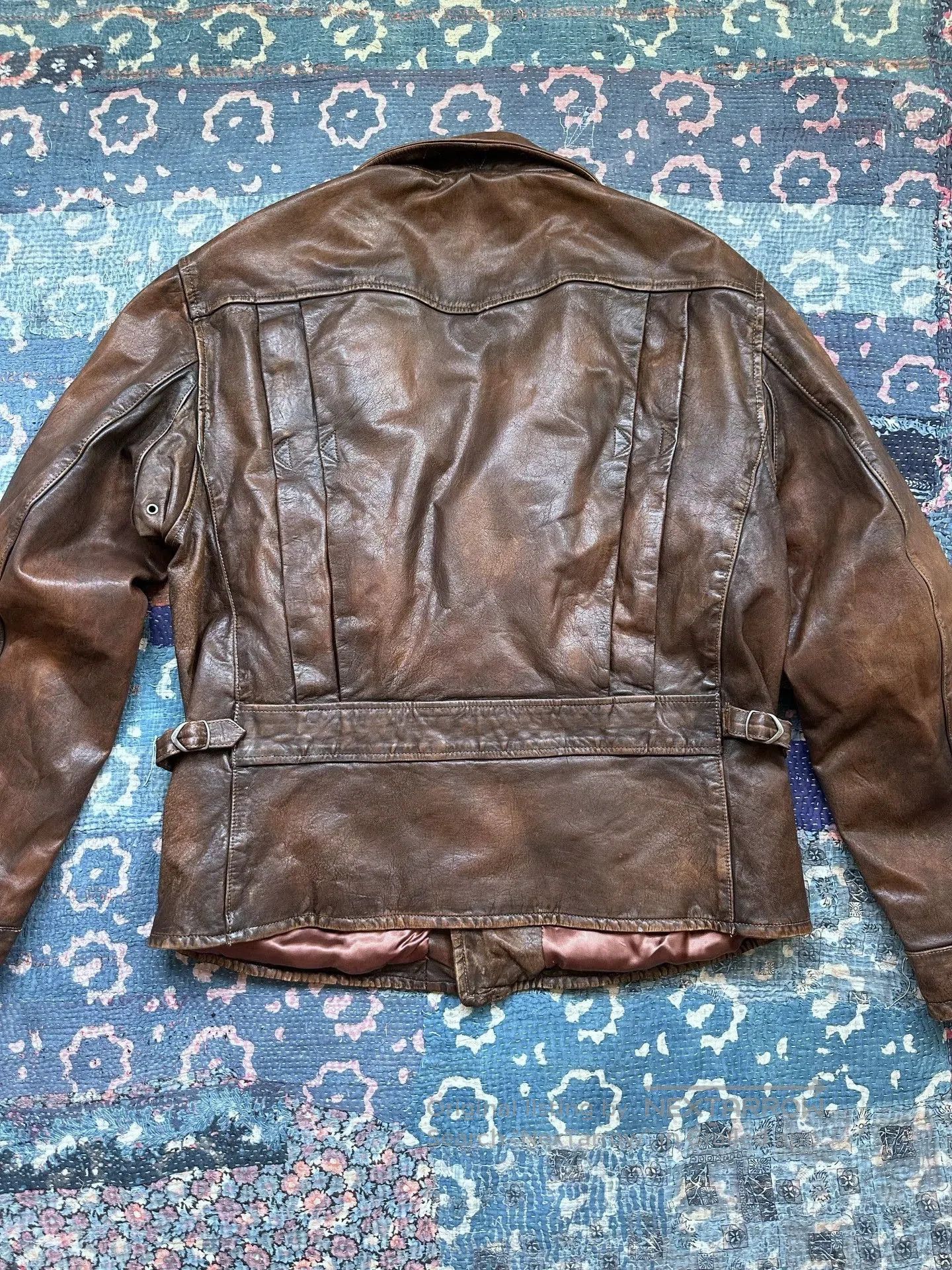 RRL Ralph Lauren Polo Ralph Lauren RRL Slant Zip Leather Jacket. Size US L / EU 52-54 / 3 - 2 Thumbnail