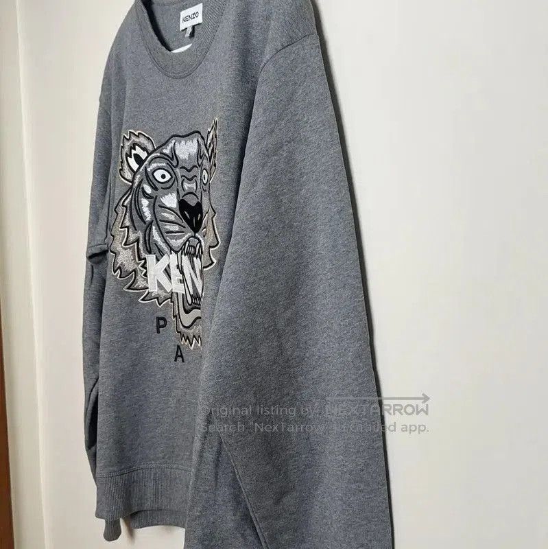 Kenzo Kenzo Gray Cotton Men’s Sweatshirt with Logo . Size US L / EU 52-54 / 3 - 3 Thumbnail