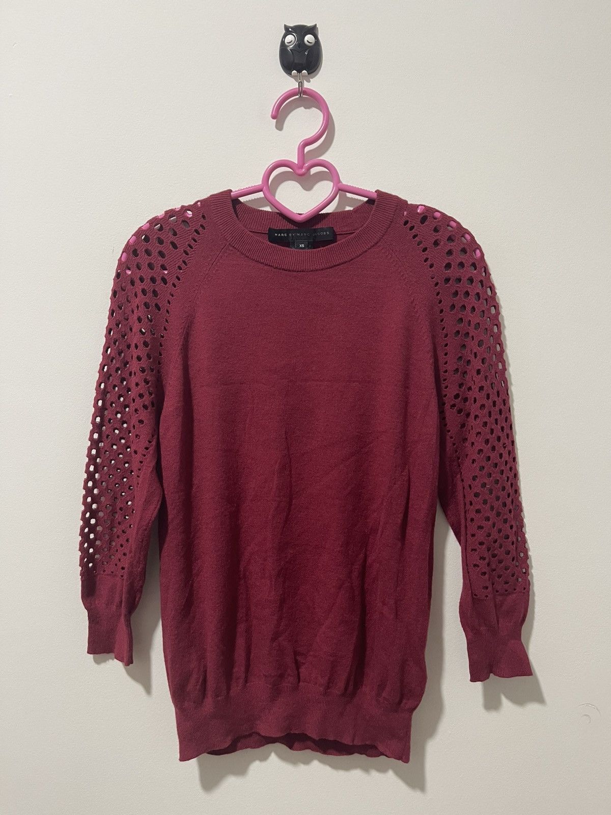 Marc by Marc Jacobs Rare MARC BY MARC JACOBS Red Sweatshirt Size XS / US 0-2 / IT 36-38 - 3 Thumbnail