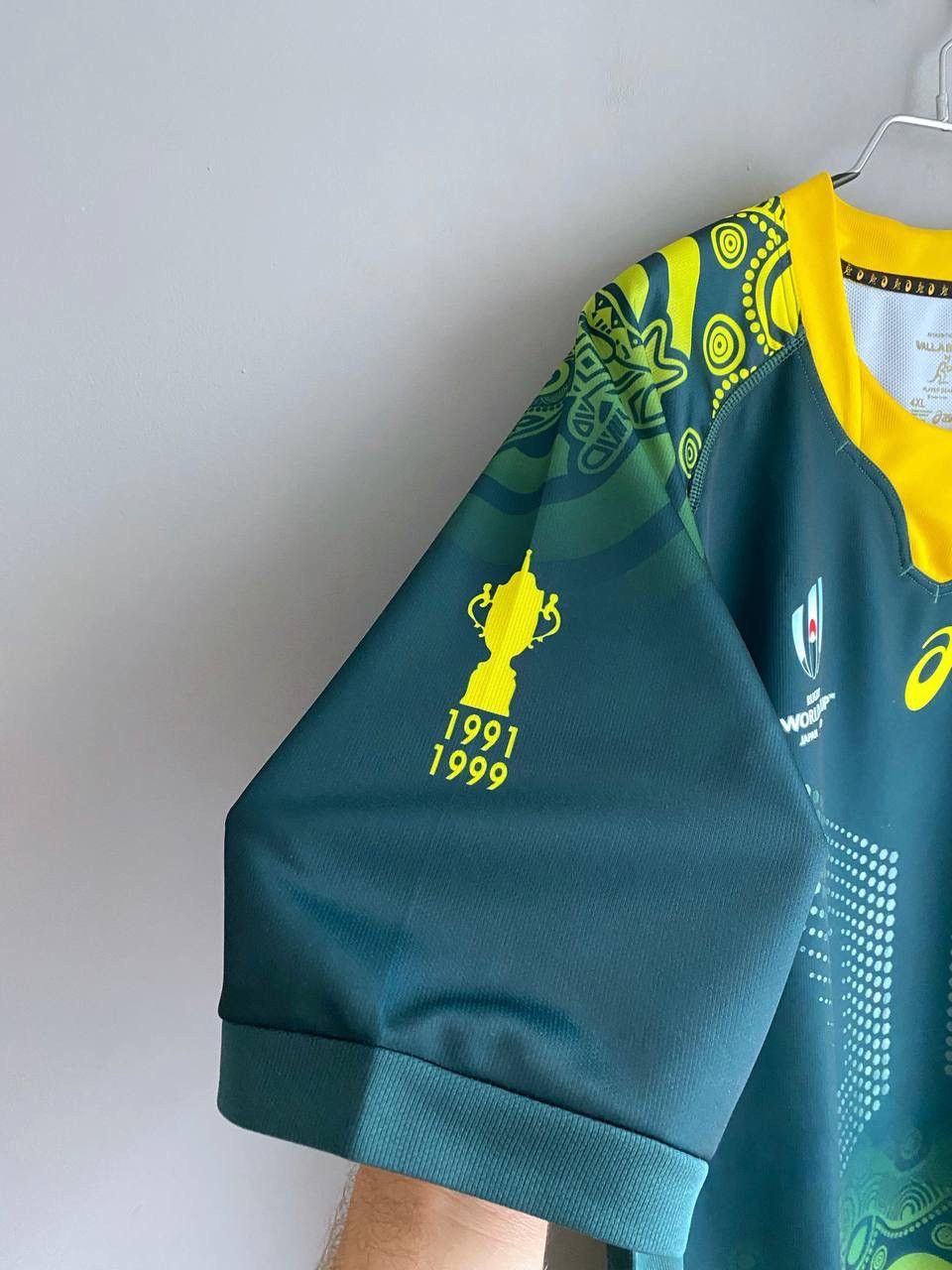 Asics Australia Wallabies Rugby Jersey World Cup Japan 2019 Sz XXL Size US XXL / EU 58 / 5 - 8 Thumbnail