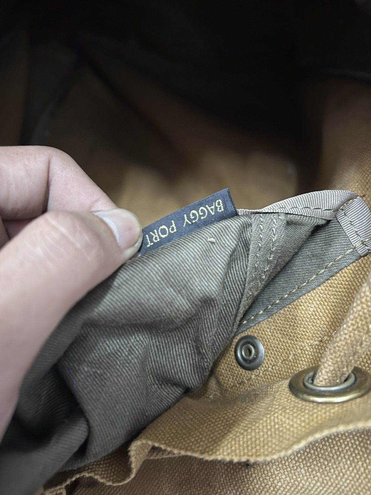 Canvas × Japanese Brand BAGGY PORT CANVAS LEATHER BAGPACK Size ONE SIZE - 12 Thumbnail