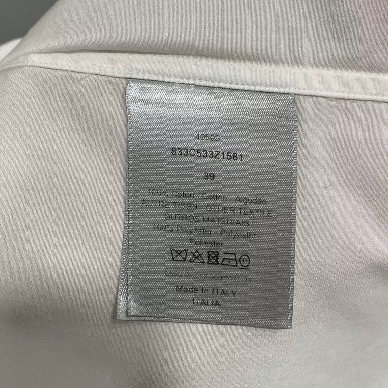 Dior Dior Classic Solid Color Shirt Dior-2507 Size M / US 6-8 / IT 42-44 - 4 Thumbnail