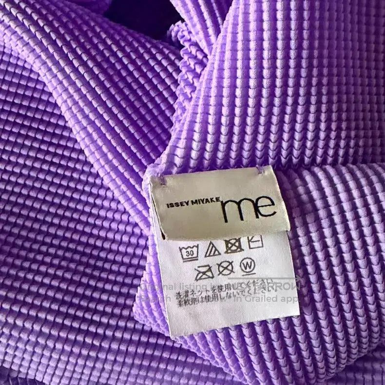 Issey Miyake Issey Miyake Purple Lace Ruched High-neck Sleeveless Top Size S / US 4 / IT 40 - 3 Thumbnail