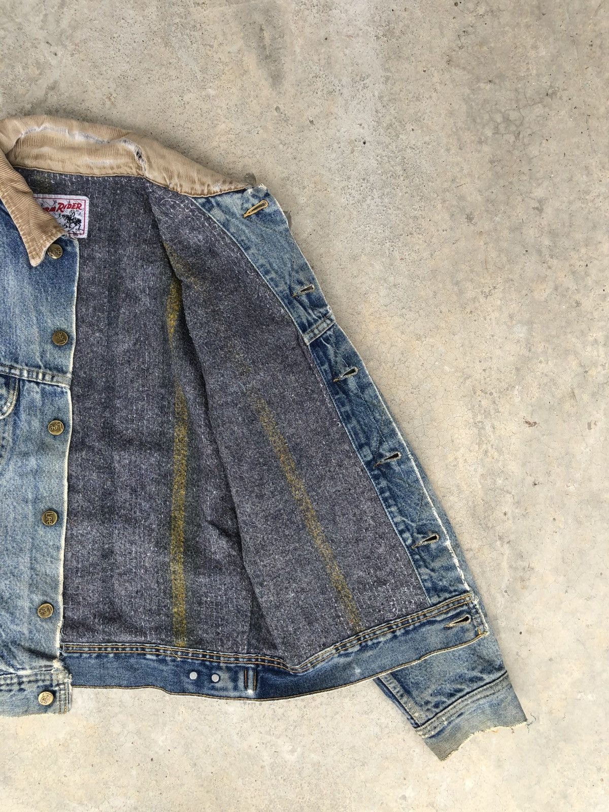Lee Vintage 70s Lee Storm Rider Blanked Lined Denim Jacket Size US M / EU 48-50 / 2 - 11 Thumbnail