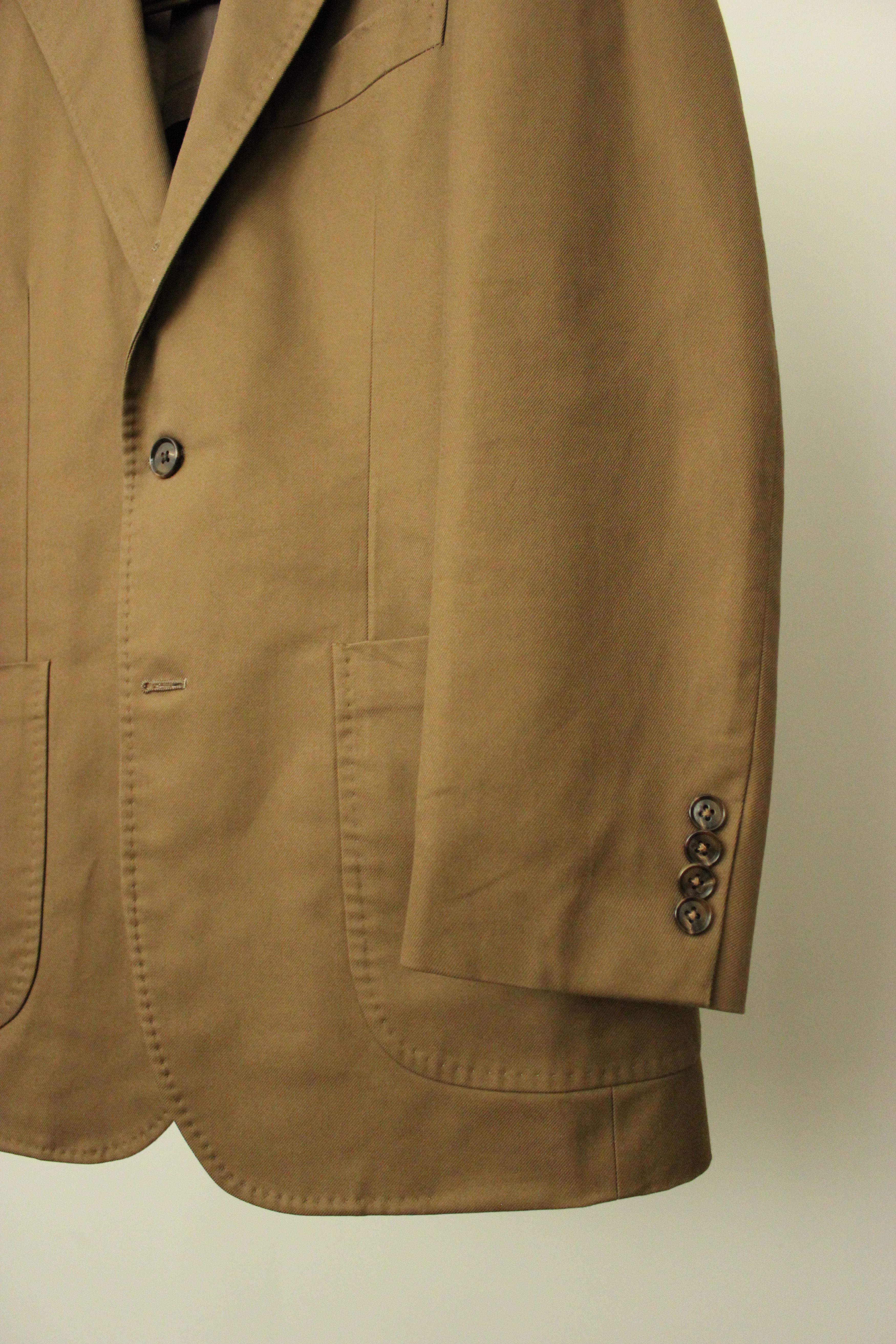 Ring Jacket Lamarche 100% Cotton Suit Toffee Size 36R - 5 Thumbnail