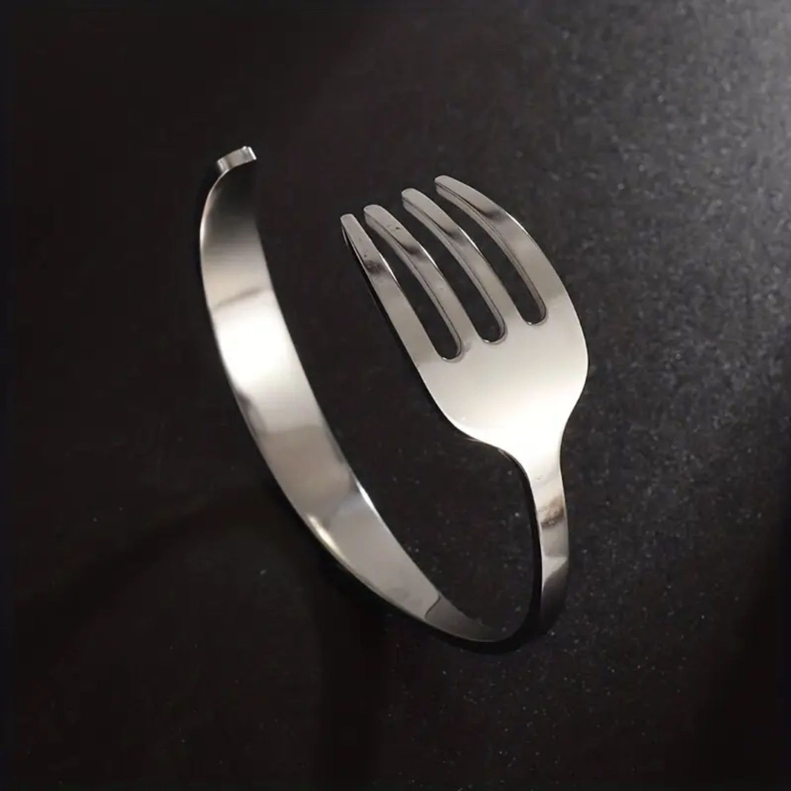 Other Little Mermaid Ariel Dinglehopper Steel Fork Cuff Bracelet Size ONE SIZE - 1 Thumbnail