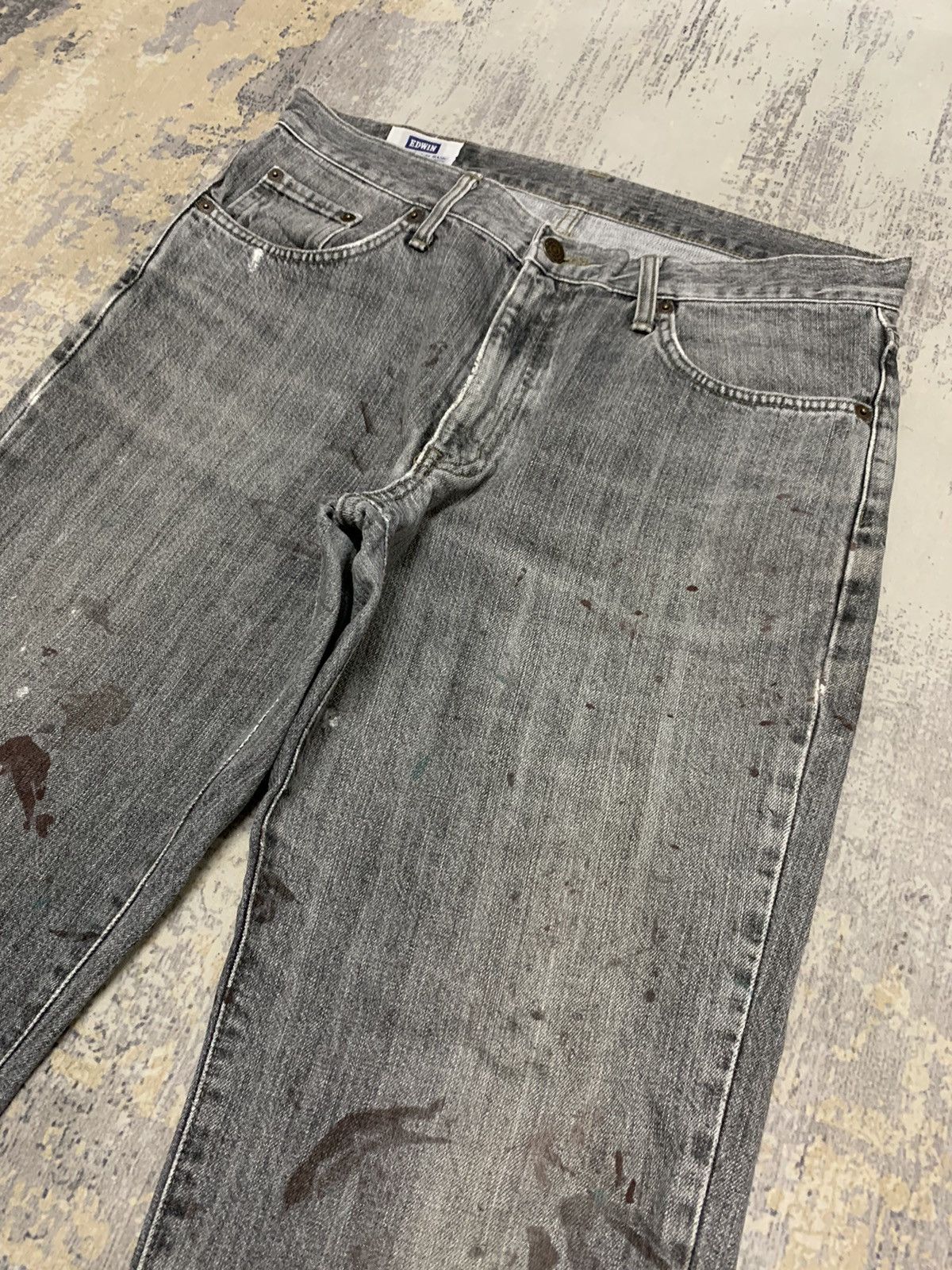 Japanese Brand Edwin Paint Splash Undercover Style Jean 34x28 Size US 34 / EU 50 - 3 Thumbnail