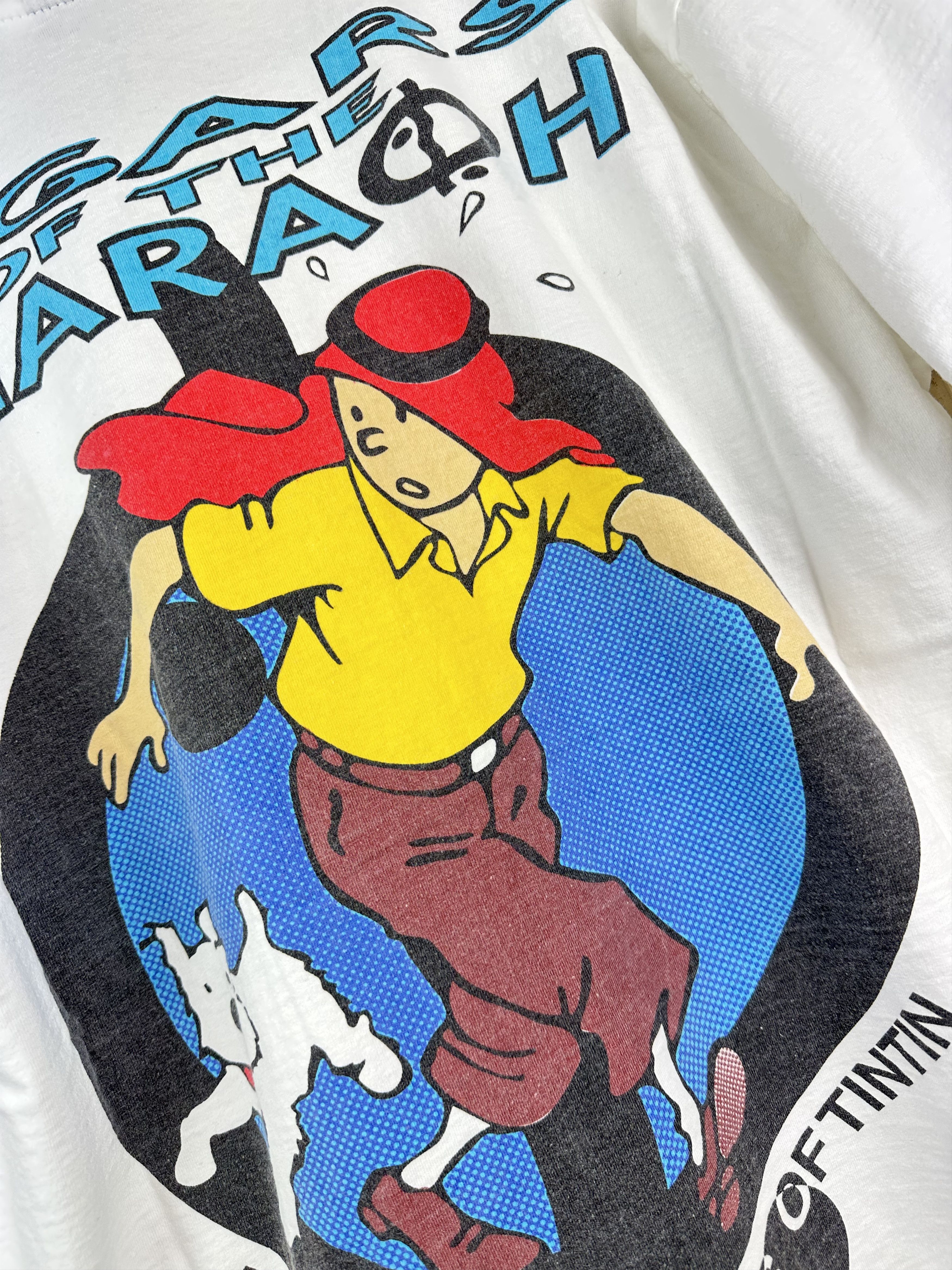 Cartoon Network × Vintage Vintage Adventures Tintin Cigaras Of Pharaon Shirt Tee Rare Size US M / EU 48-50 / 2 - 8 Thumbnail