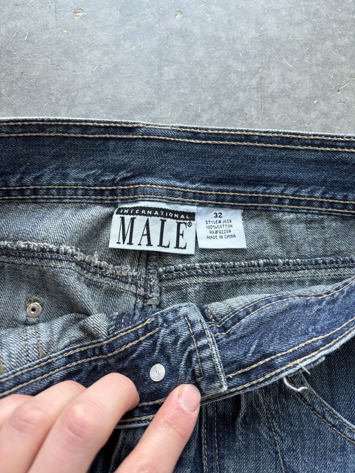 Japanese Brand Vintage Y2K Japanese Style Baggy Cargo Jeans Size US 32 / EU 48 - 6 Thumbnail