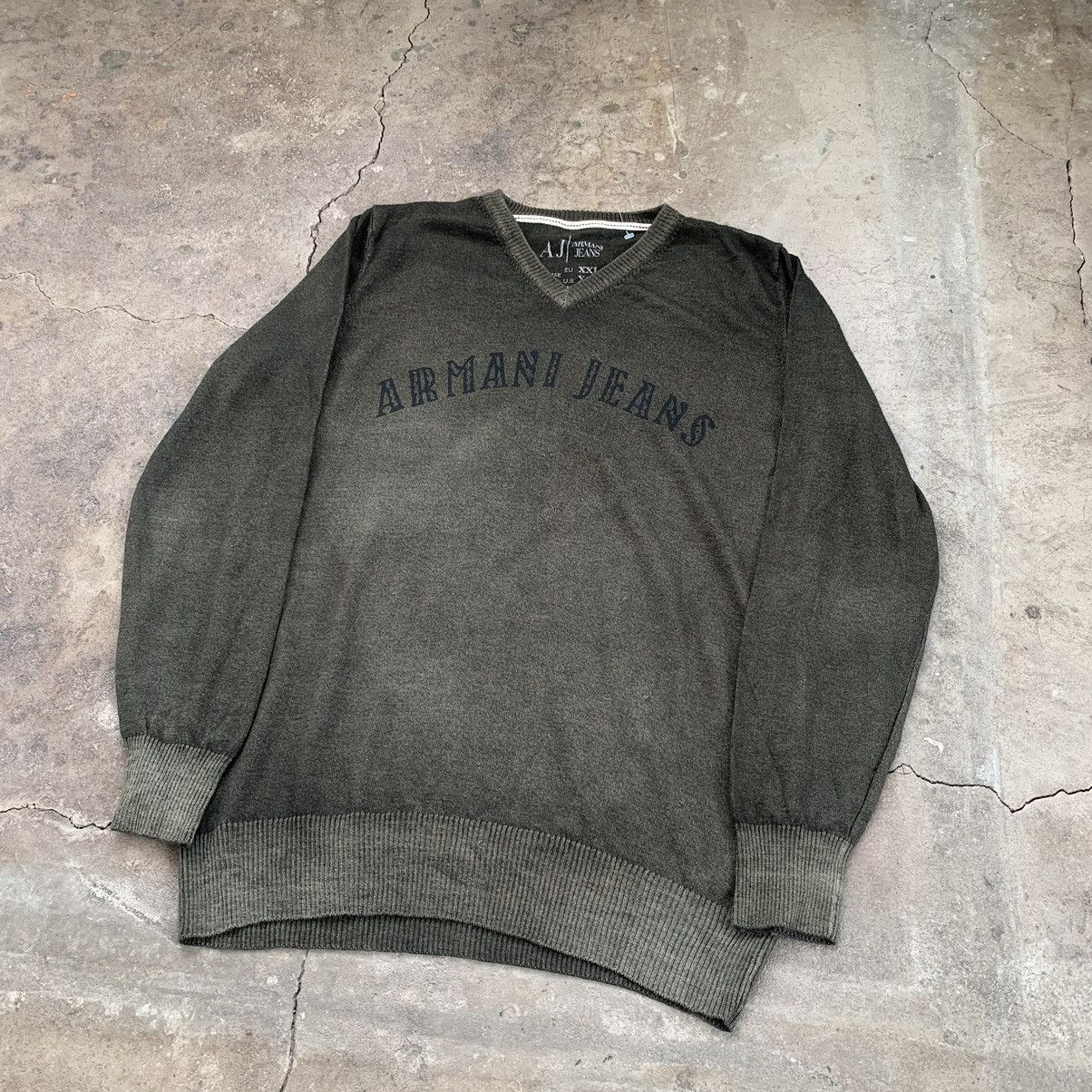 Armani Vintage Armani Jeans Baggy Sweater Size US XL / EU 56 / 4 - 2 Thumbnail