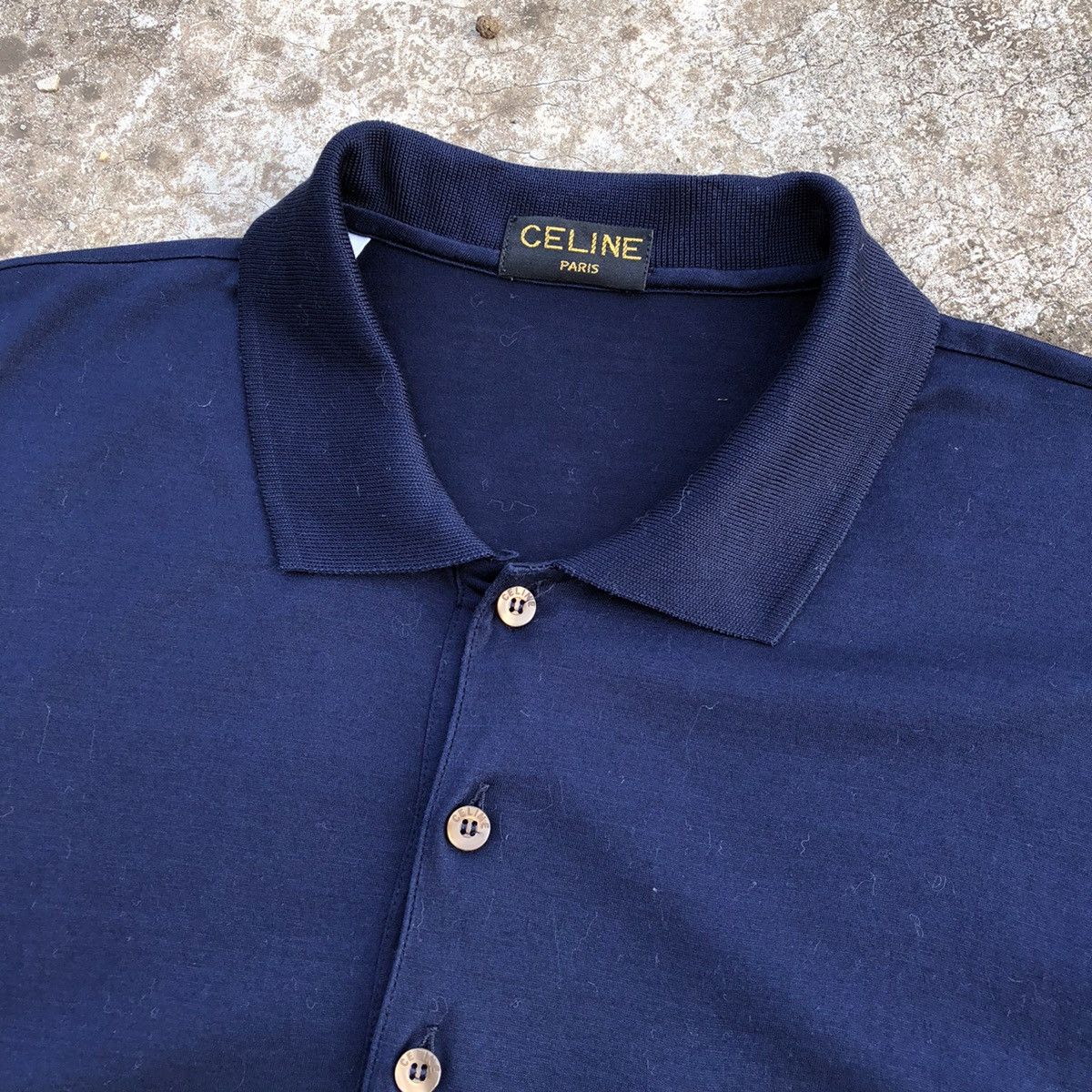 CELINE Paris Pocket Polo Shirt