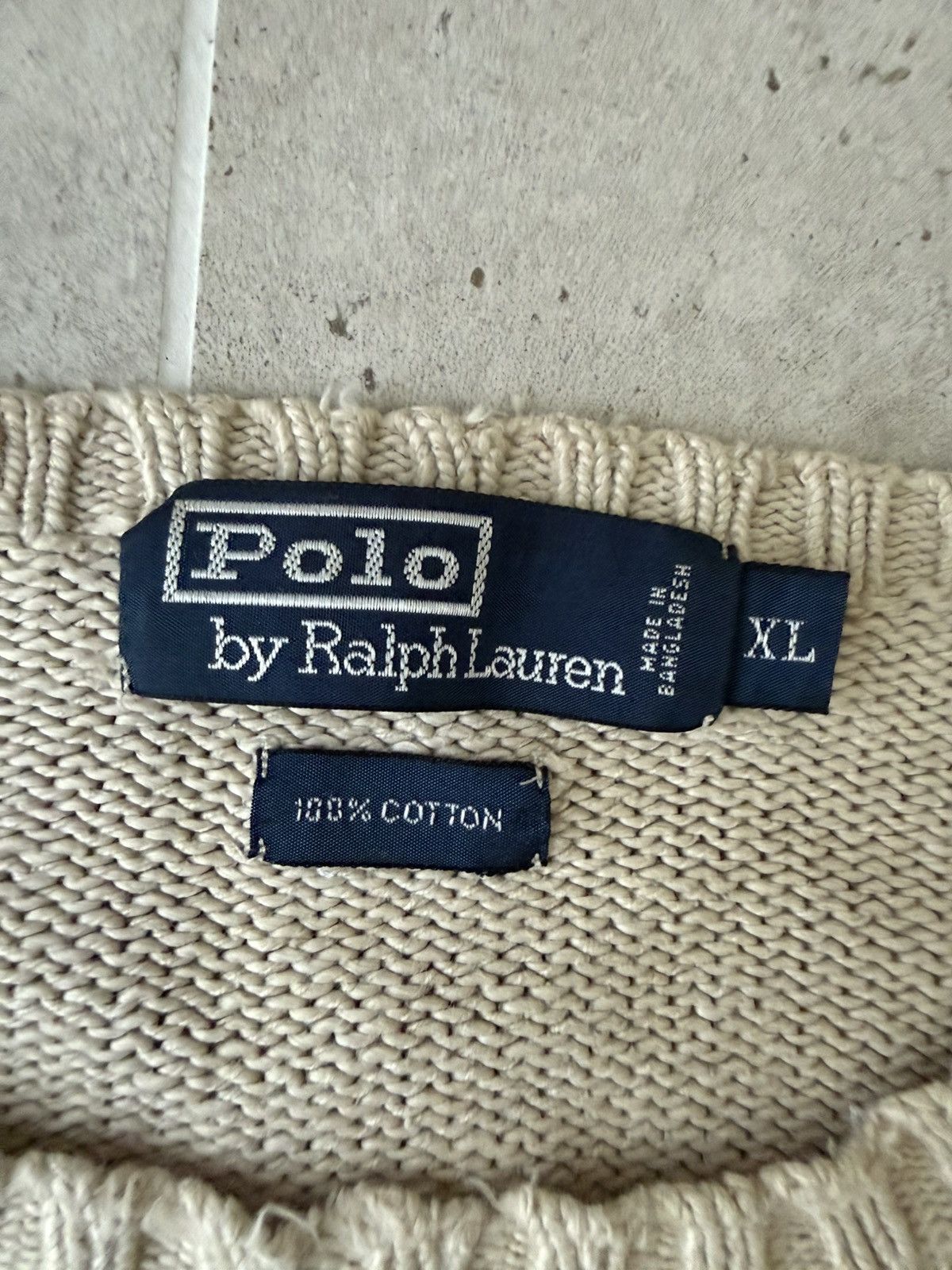 Polo Ralph Lauren Vintage Polo Ralph Lauren Knit Pima Cotton Sweater Size US XL / EU 56 / 4 - 4 Thumbnail