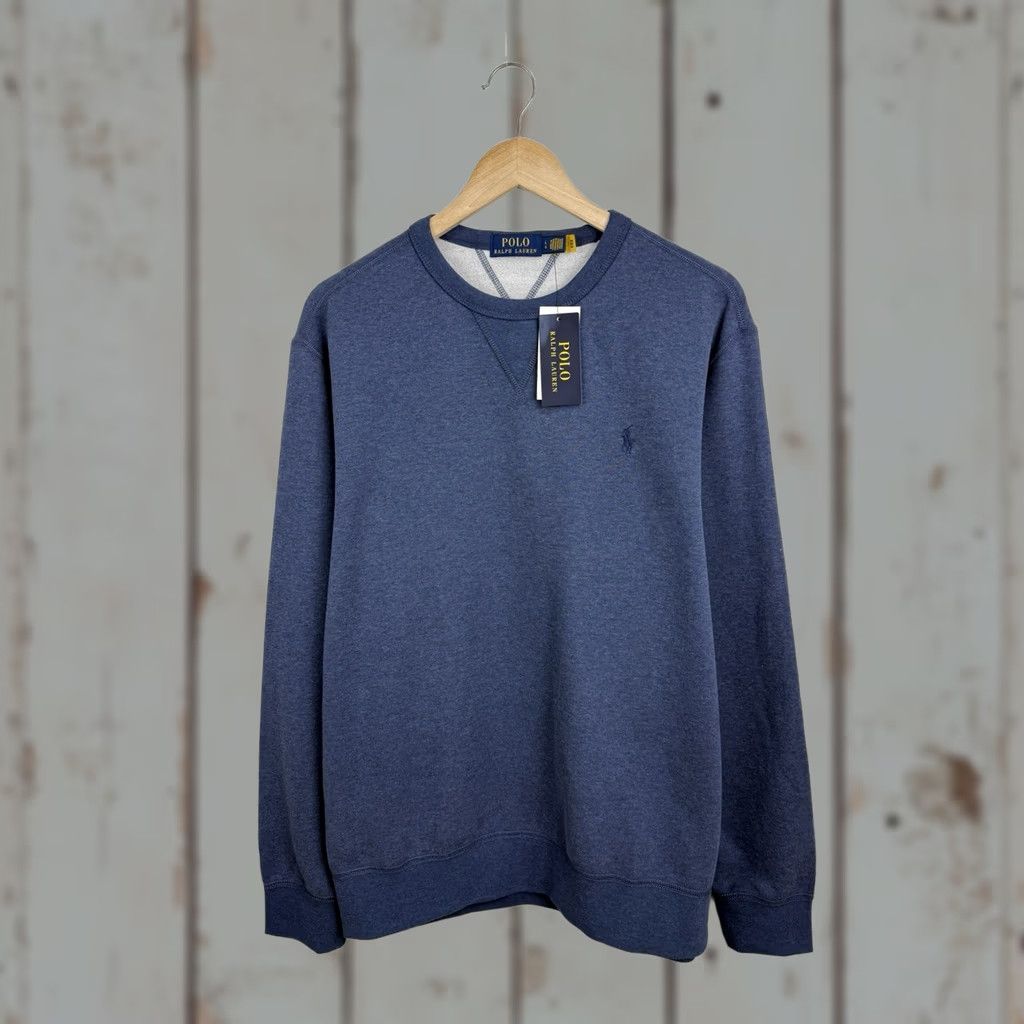 Polo Ralph Lauren VINTAGE Polo Ralph Lauren Sweatshirt Crewneck Pullover NWT Size L Blue Mens Size US L / EU 52-54 / 3 - 1 Thumbnail