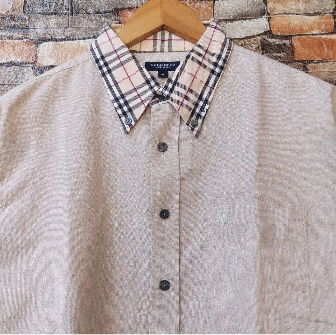 Burberry Burberry Long Sleeve Button Shirt Size US L / EU 52-54 / 3 - 3 Thumbnail