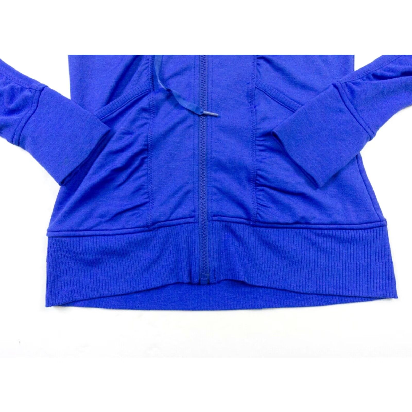 Athleta Athleta Womens Hoodie Full Zip XSmall Blue Activewear Stretch Ladies Size XS / US 0-2 / IT 36-38 - 4 Thumbnail