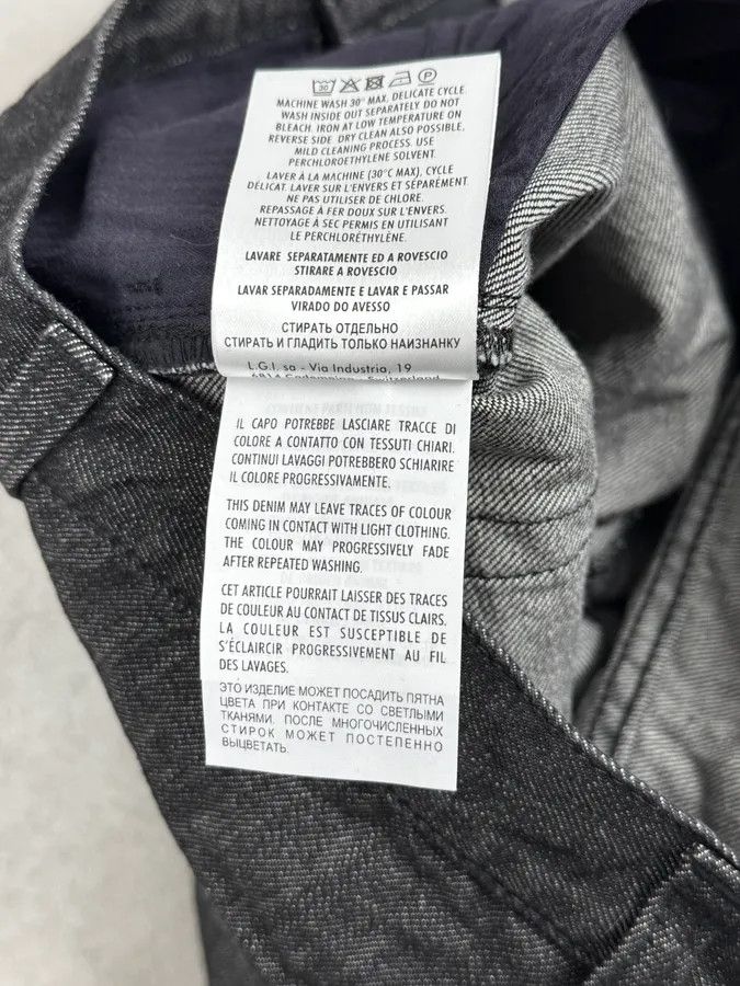 Gucci 2010s Gucci Black Brut Denim Jeans by Frida Giannini Size US 30 / EU 46 - 14 Thumbnail