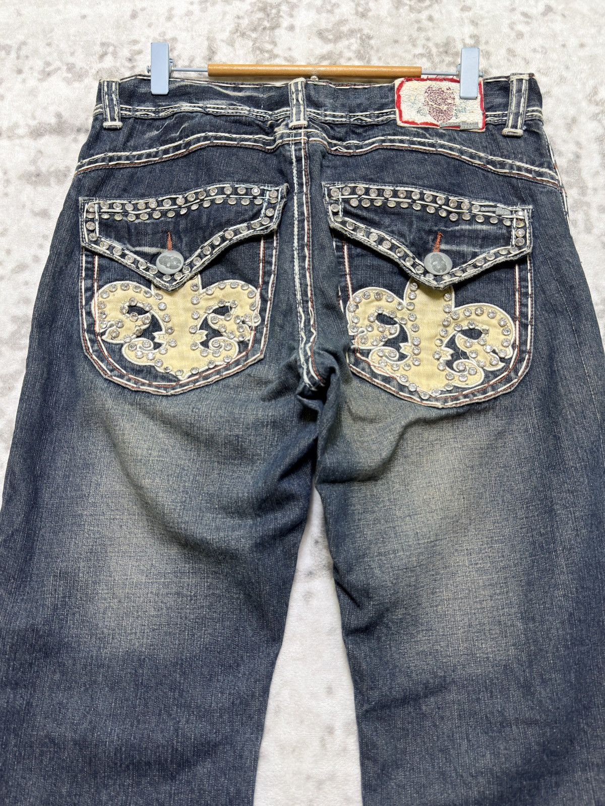 Hysteric Glamour Laguna Beach Fleur De Lis Embellishment Flared White Stitch Size US 32 / EU 48 - 8 Thumbnail