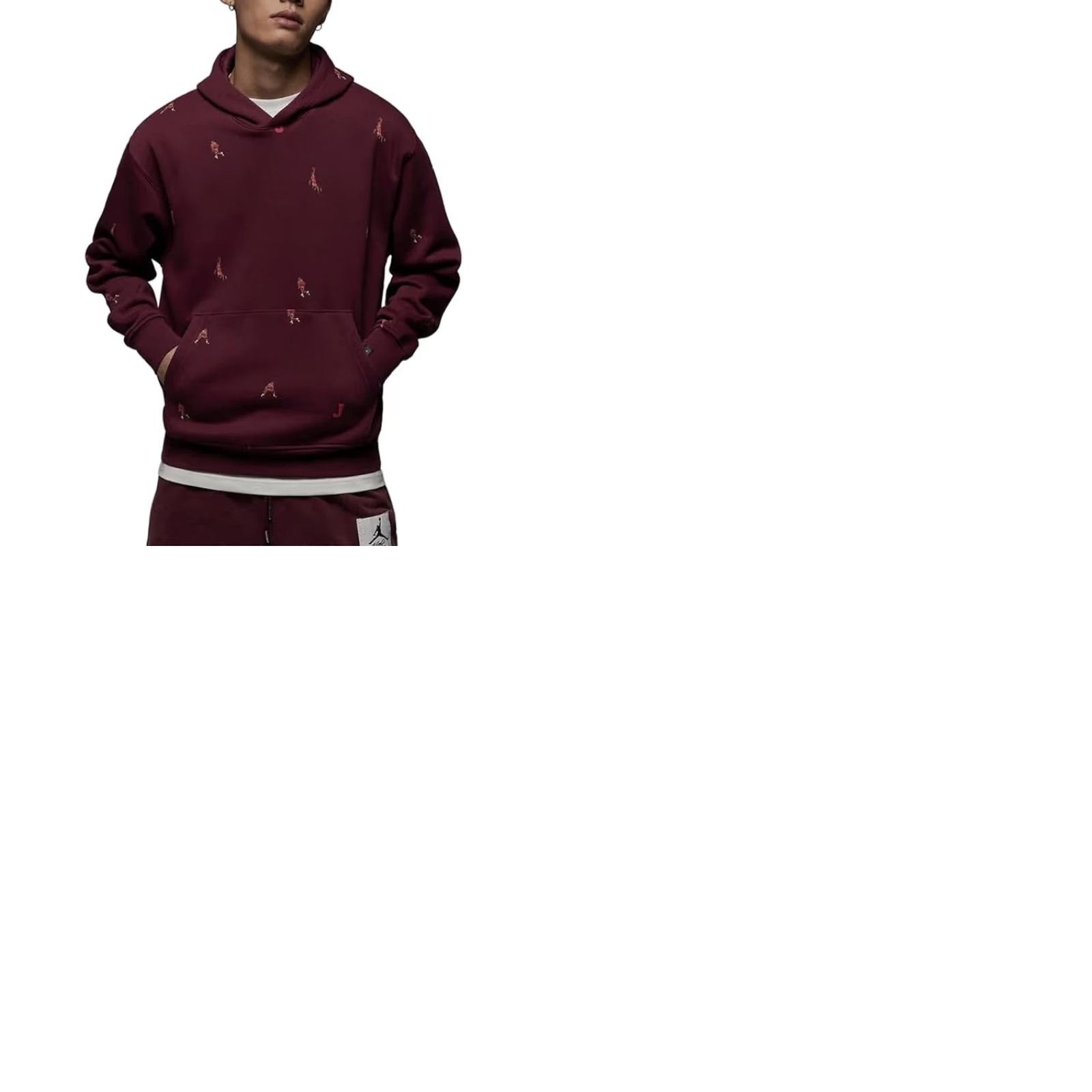Jordan Brand Jordan Hoodie 2XL Red Graphic Print Pullover Men Size US XXL / EU 58 / 5 - 9 Thumbnail