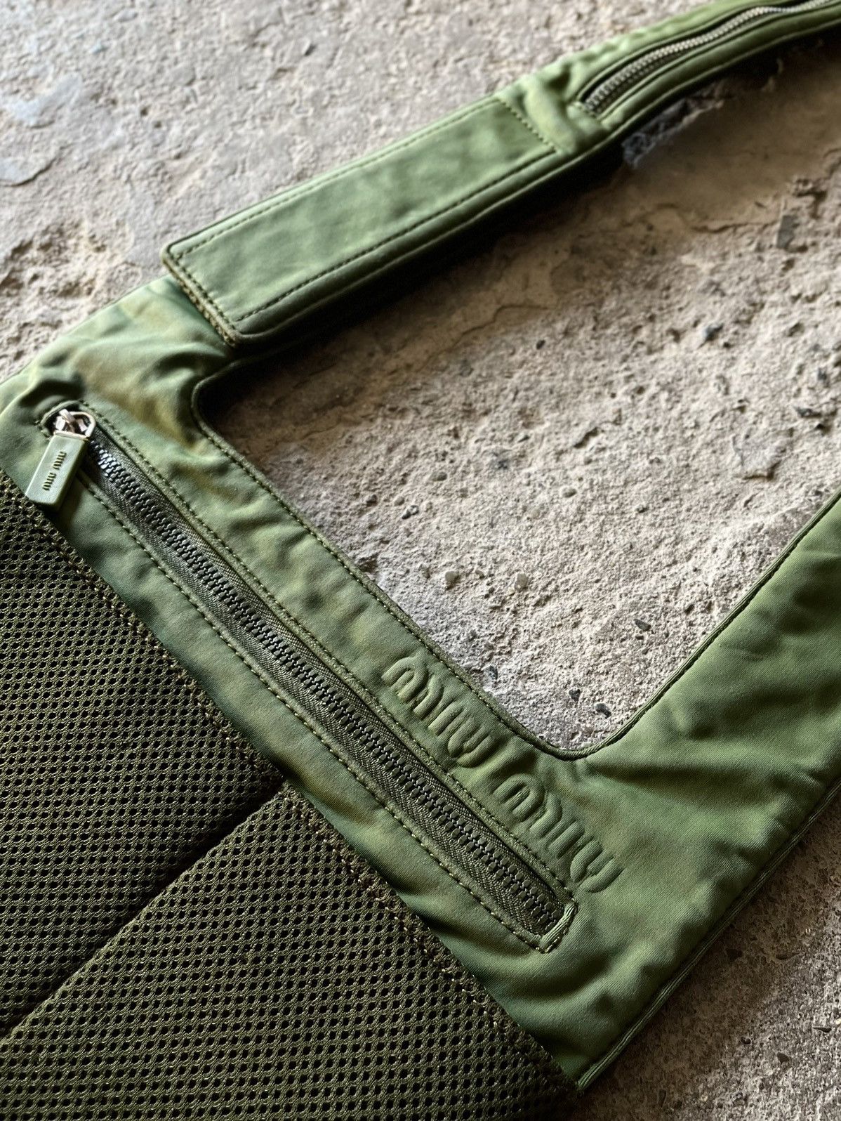 Miu Miu Archive 1999 Miu Miu - Prada Mesh /Neoprene cross body bag Size ONE SIZE - 3 Thumbnail
