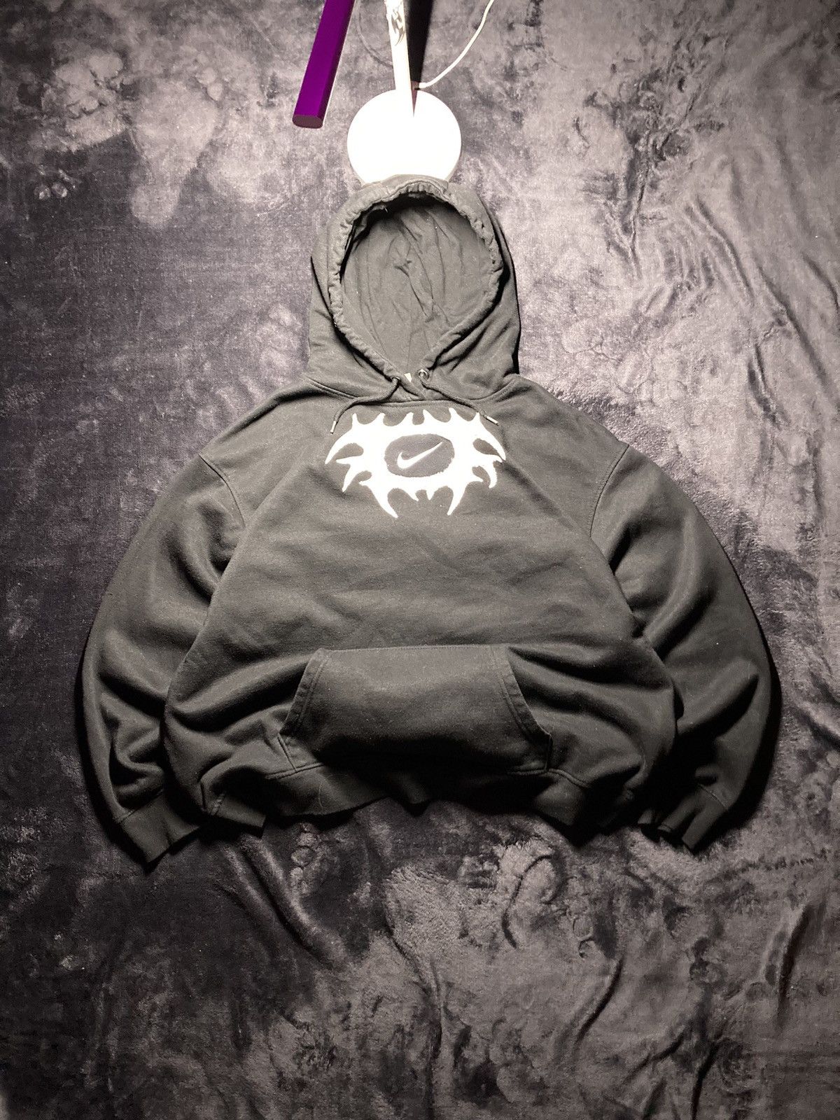 Nike × Vintage ⛩️nike hoodie custom fleece vintage y2k center big logo Size US M / EU 48-50 / 2 - 2 Thumbnail