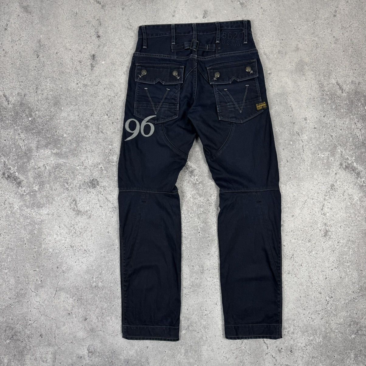 G-Star Crazy G Star RAW 5620 Double Knee Tapered Denim Jeans Size US 28 / EU 44 - 8 Thumbnail