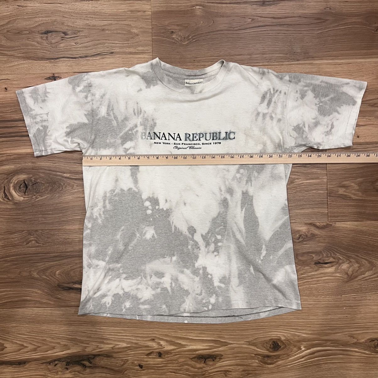 Banana Republic Vintage Banana Republic Large Gray Tie Dye T Shirt Size US L / EU 52-54 / 3 - 5 Thumbnail