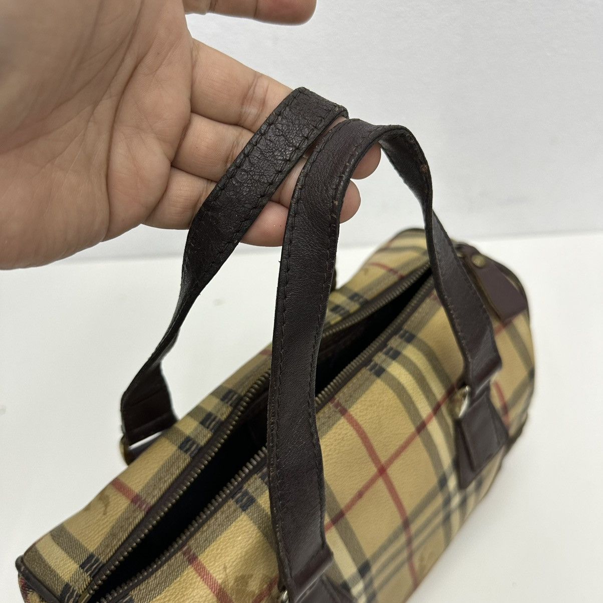 Burberry ‼️YES‼️ AUTHENTIC BURBERRY NOVA CHECK BOSTON SPEEDY BAG Size ONE SIZE - 9 Thumbnail