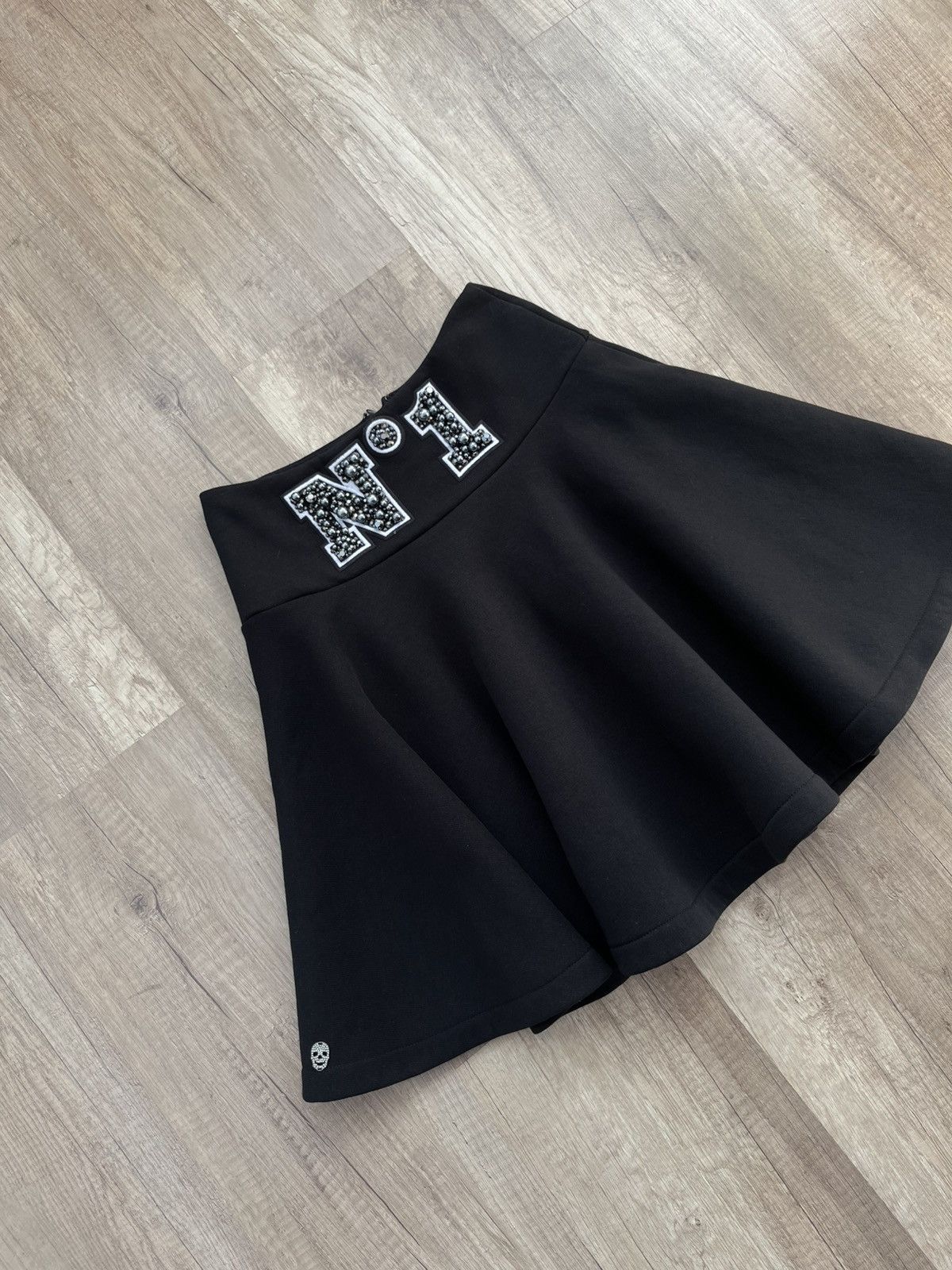 Philipp Plein Philipp Plein Couture Skirt “No.1” Embellished – XS Size 25" / US 0 / IT 36 - 2 Thumbnail