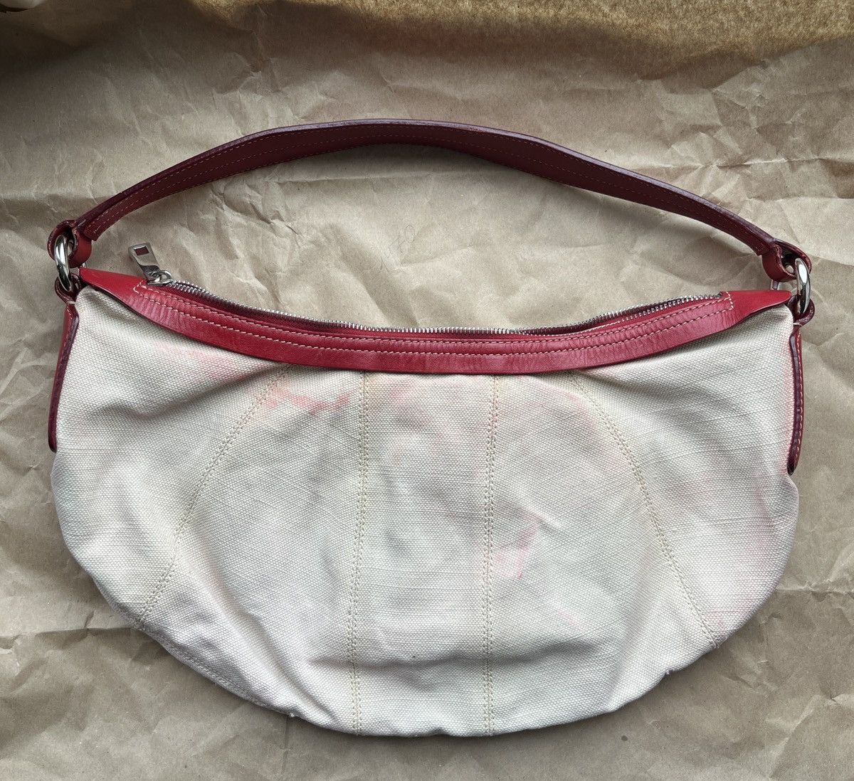 Bally BALLY Canvas Leather Hobo Bag Size ONE SIZE - 11 Thumbnail