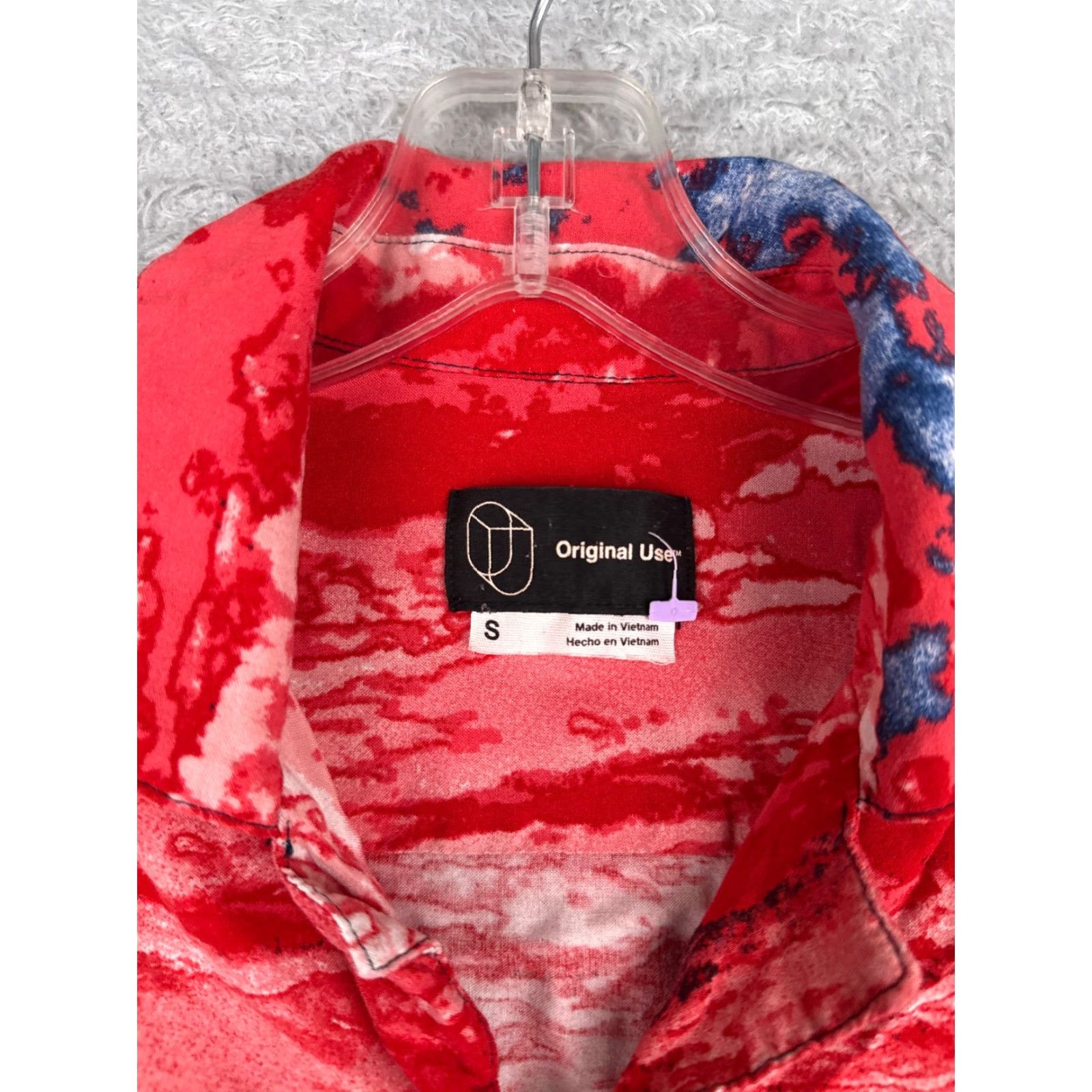 Vintage Original Use Shirt Men S Red Floral Hawaiian 100% Rayon Button-Up Short Sleeve Vintage: No, 100% Rayon? Size US S / EU 44-46 / 1 - 6 Thumbnail