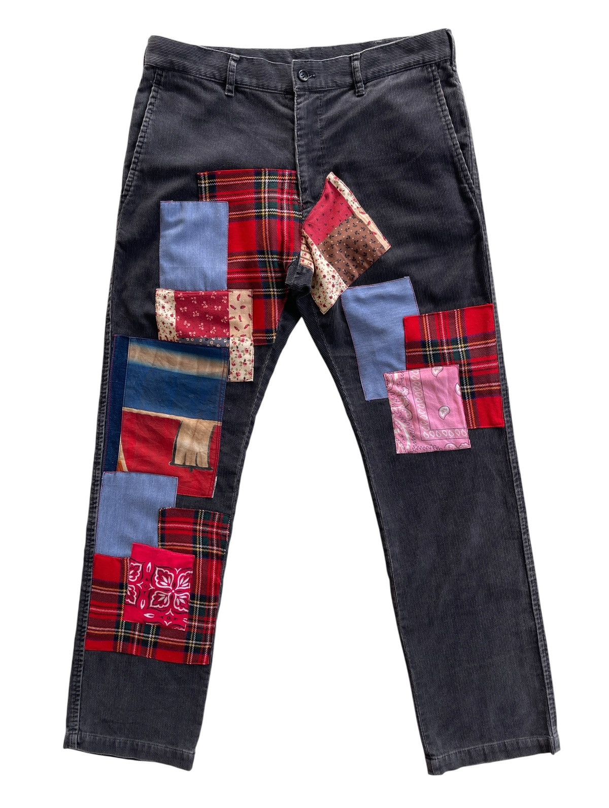 Comme des Garcons Homme Comme Des Garcons Patchwork Corduroy Pants Size US 32 / EU 48 - 2 Thumbnail