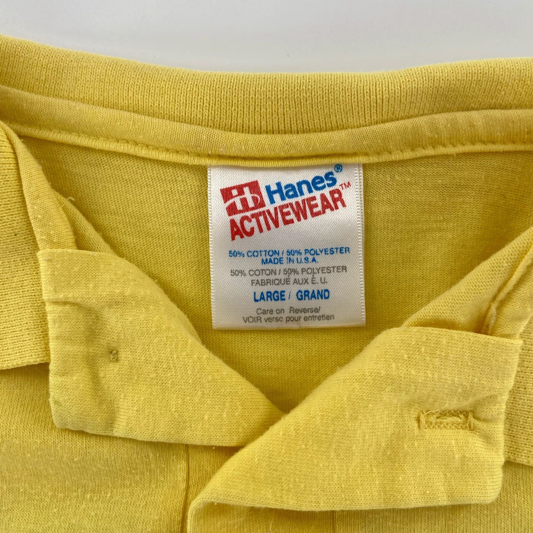 Hanes VINTAGE Men’s Yellow Pocket Polo Shirt Alligator 1994 High Power Rifle Team Large Florida Hunting 90s Sports Outdoor American Classic Size US L / EU 52-54 / 3 - 5 Thumbnail