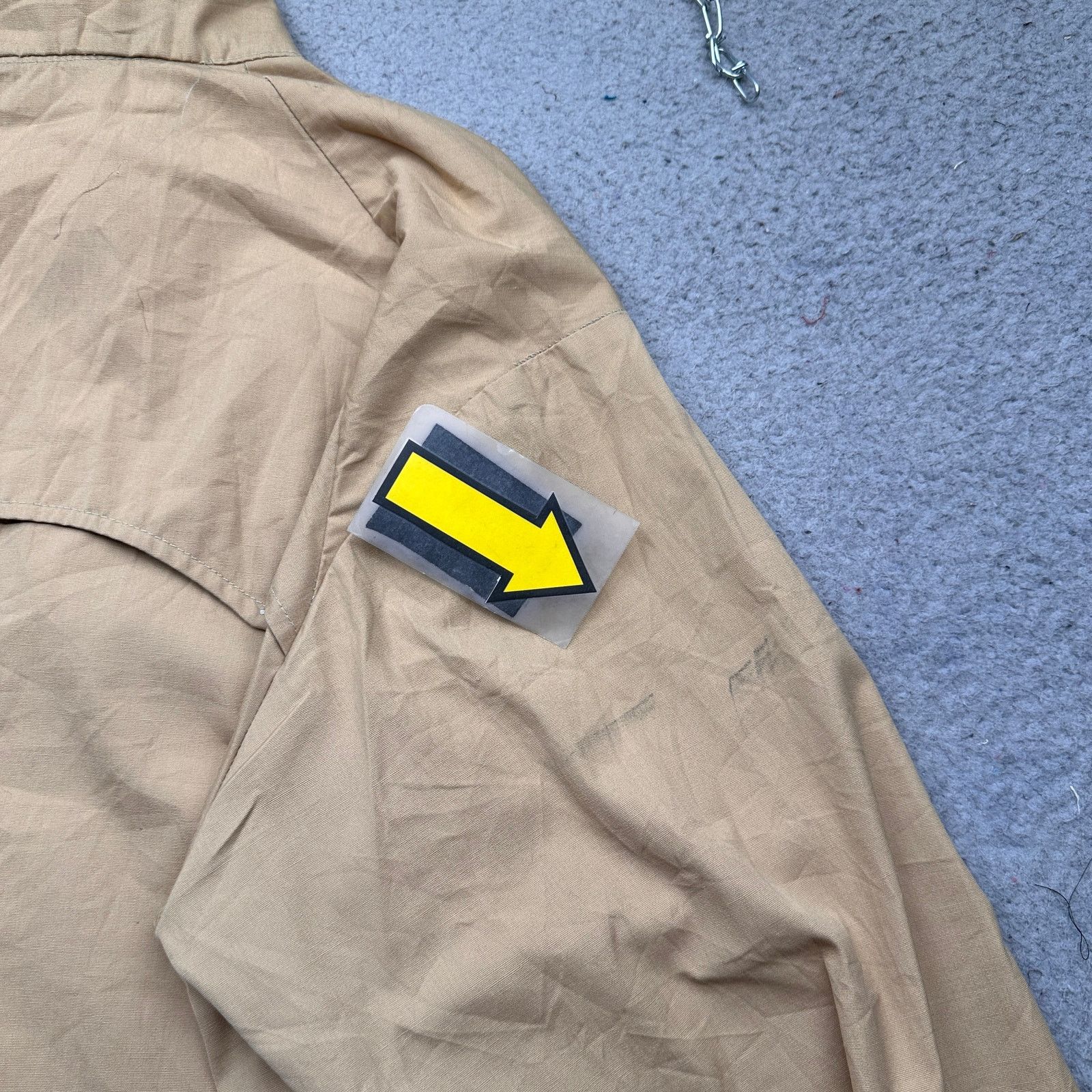 Vintage Vintage 80s Bomber Work Lightweight Jacket Large Khaki Zip Size US L / EU 52-54 / 3 - 4 Thumbnail