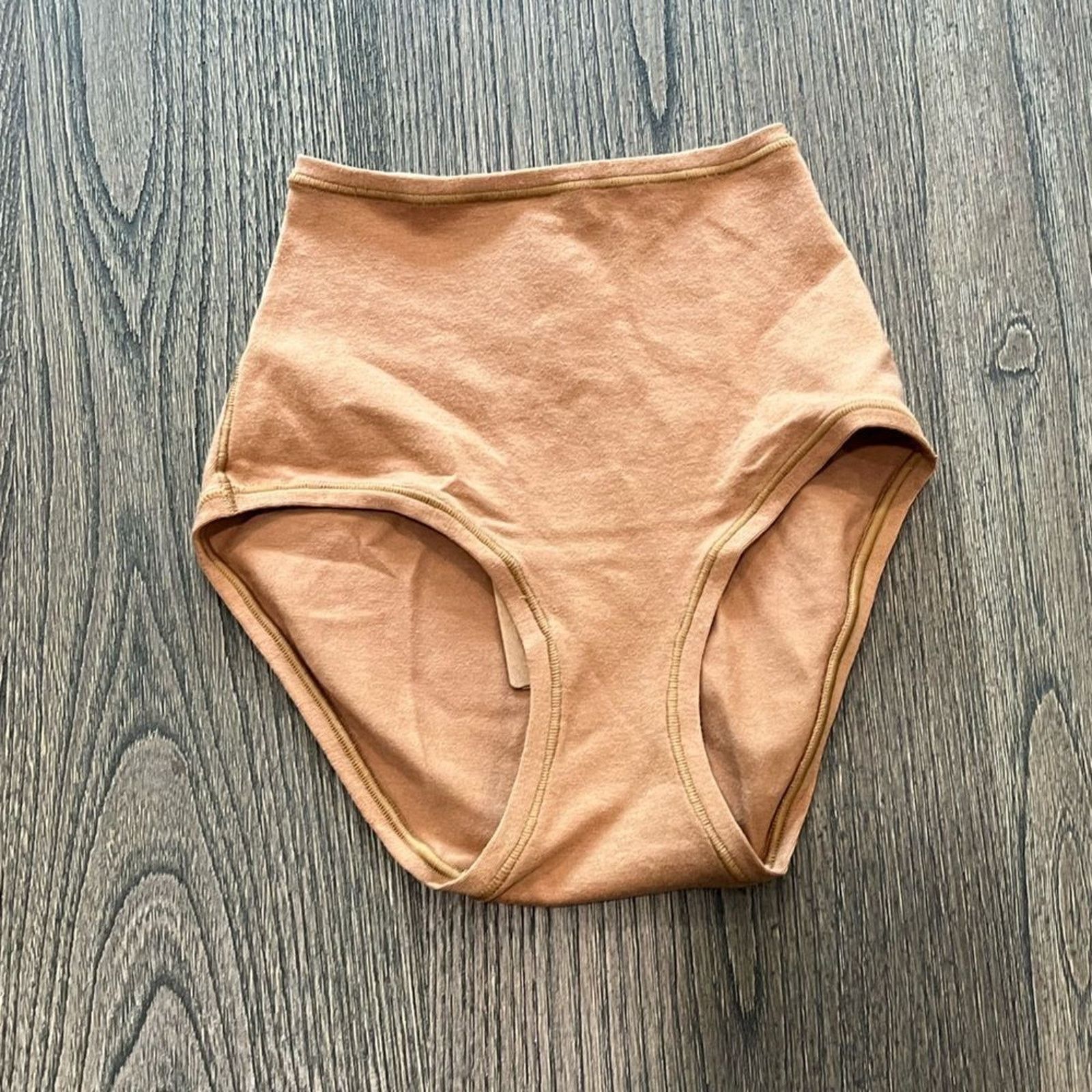 SKIMS NWT Skims Cotton Jersey Full Brief Camel- Size XXS Size ONE SIZE - 1 Thumbnail