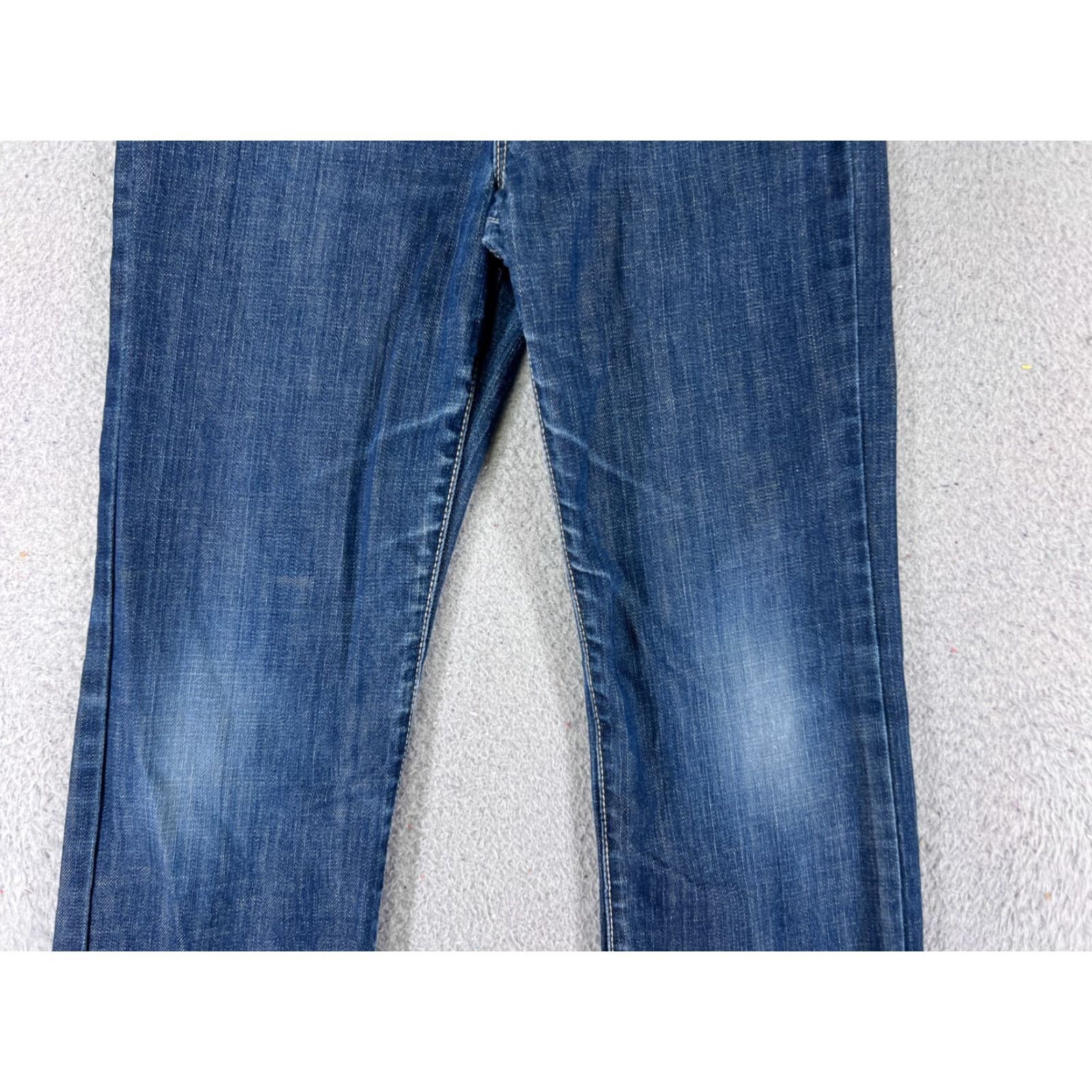 Gap GAP Jeans Womens 25 Blue Denim Straight Leg Cotton Blend Stretch 25x25 Vintage City 5-Pocket Womens Jeans Size 42" / US 20 - 3 Thumbnail