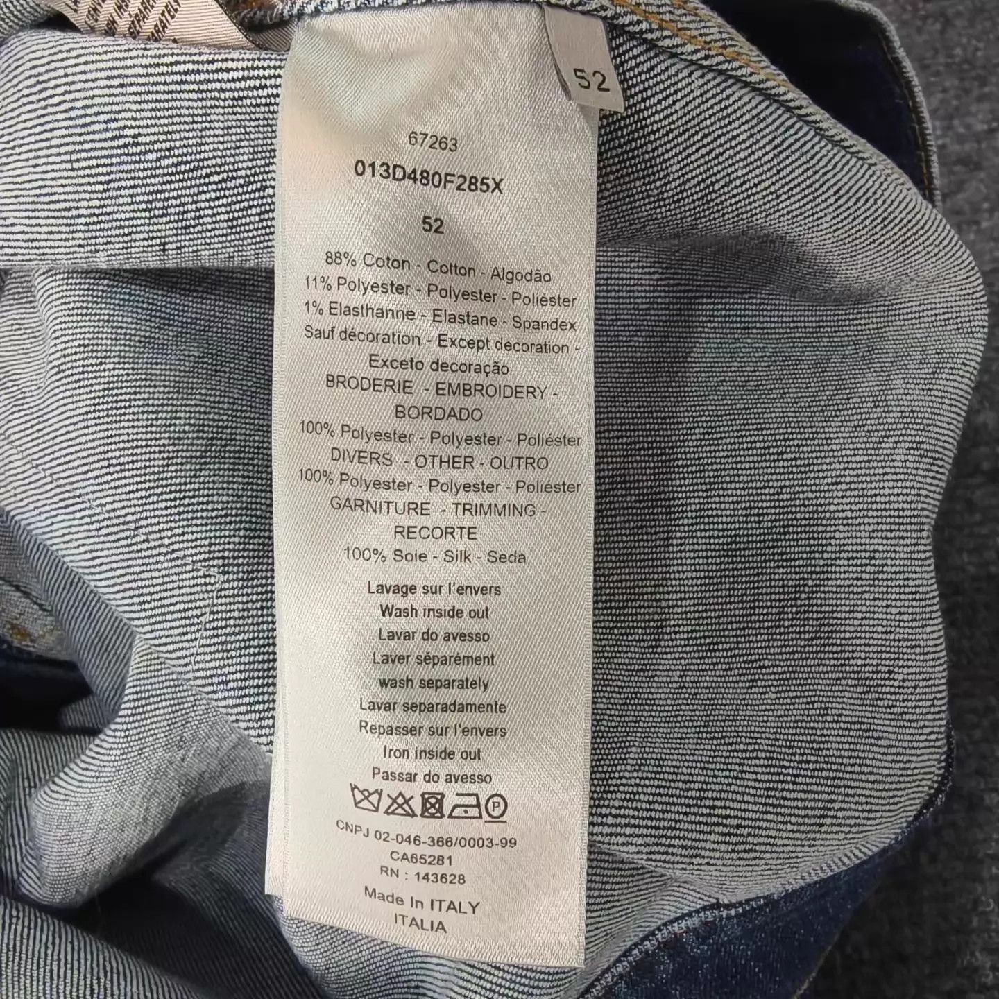 Dior Dior x Kenny Scharf Poker Oblique Denim Jacket Size US L / EU 52-54 / 3 - 4 Thumbnail