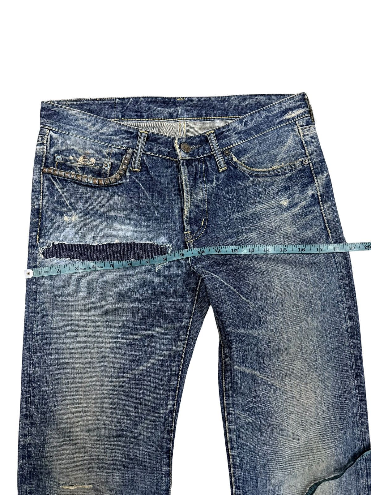 Hysteric Glamour Hysteric Glamour Blue Denim Stud Pocket Jeans Size US 32 / EU 48 - 8 Thumbnail