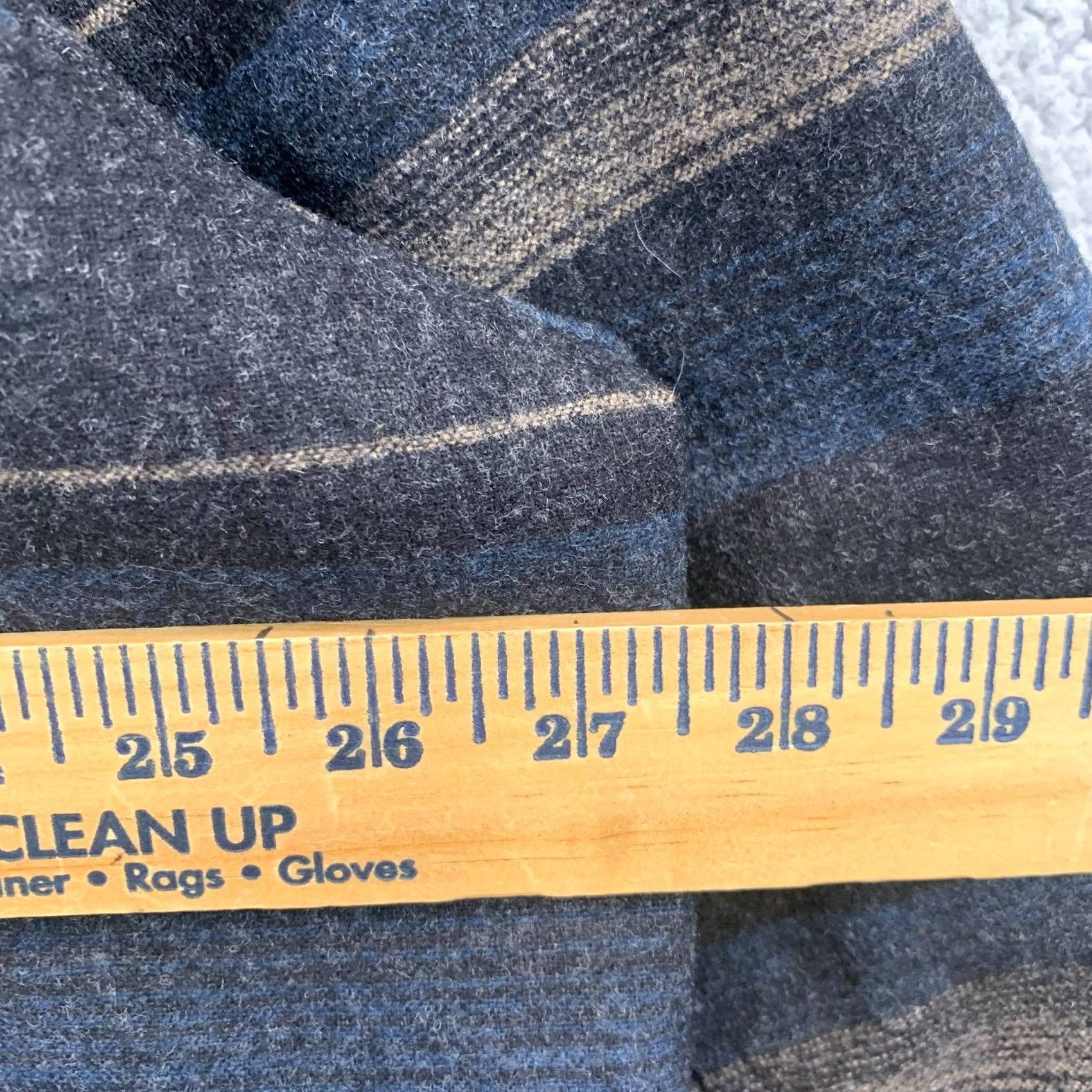 Pendleton Pendleton Jacket Men’s 2XL Blue Tan Gray Striped Wool Blend Insulated Zip Snap Size US XXL / EU 58 / 5 - 7 Thumbnail