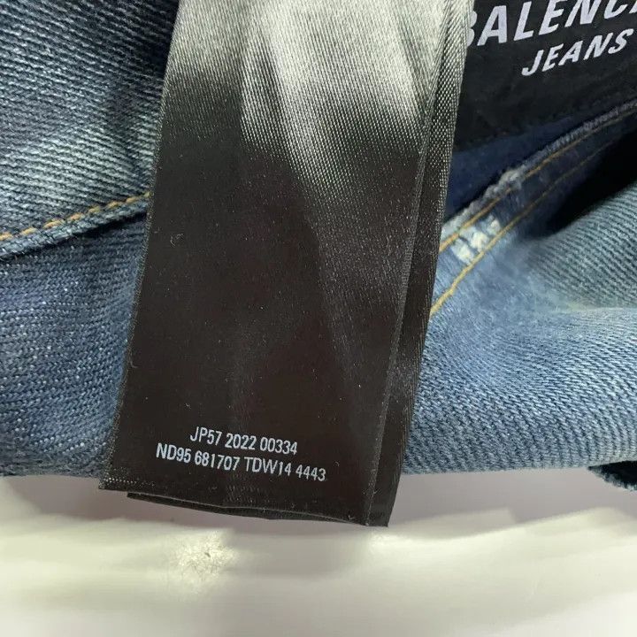 Other Balenciaga Balenciaga SS22 Blue Washed Straight Leg Jeans Size US 32 / EU 48 - 4 Thumbnail