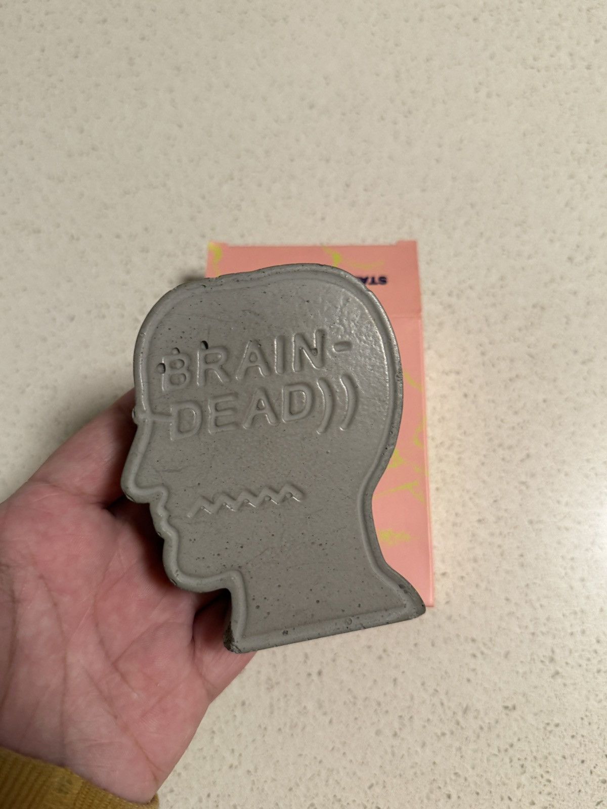Brain Dead Brain Dead Big Head Ceramic Incense Burner - Grey (ONE SIZE) Size ONE SIZE - 2 Thumbnail