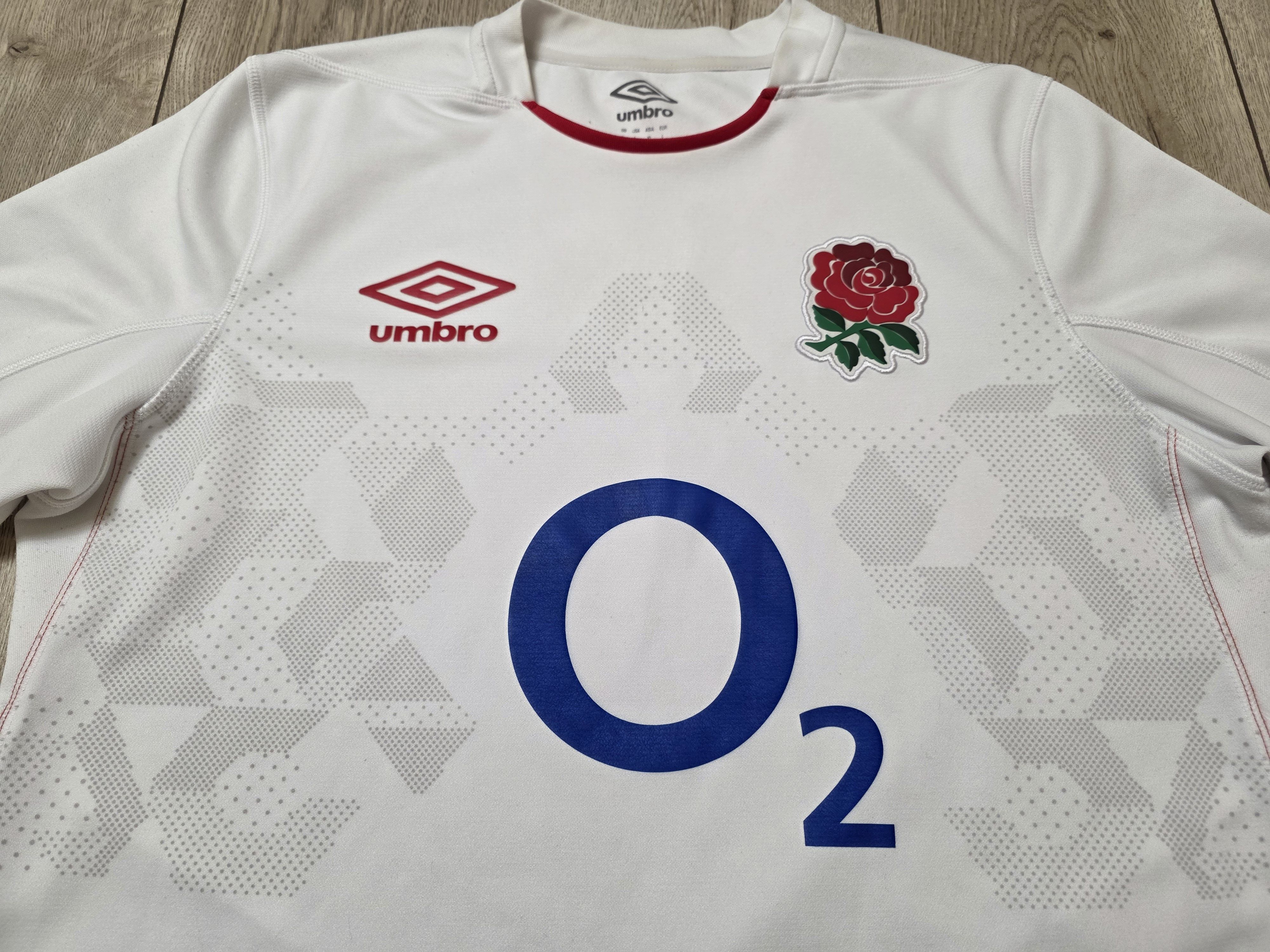 Umbro ENGLAND RUGBY JERSEY ENGLAND RUGBY SHIRT WHITE O2 Size US L / EU 52-54 / 3 - 3 Thumbnail