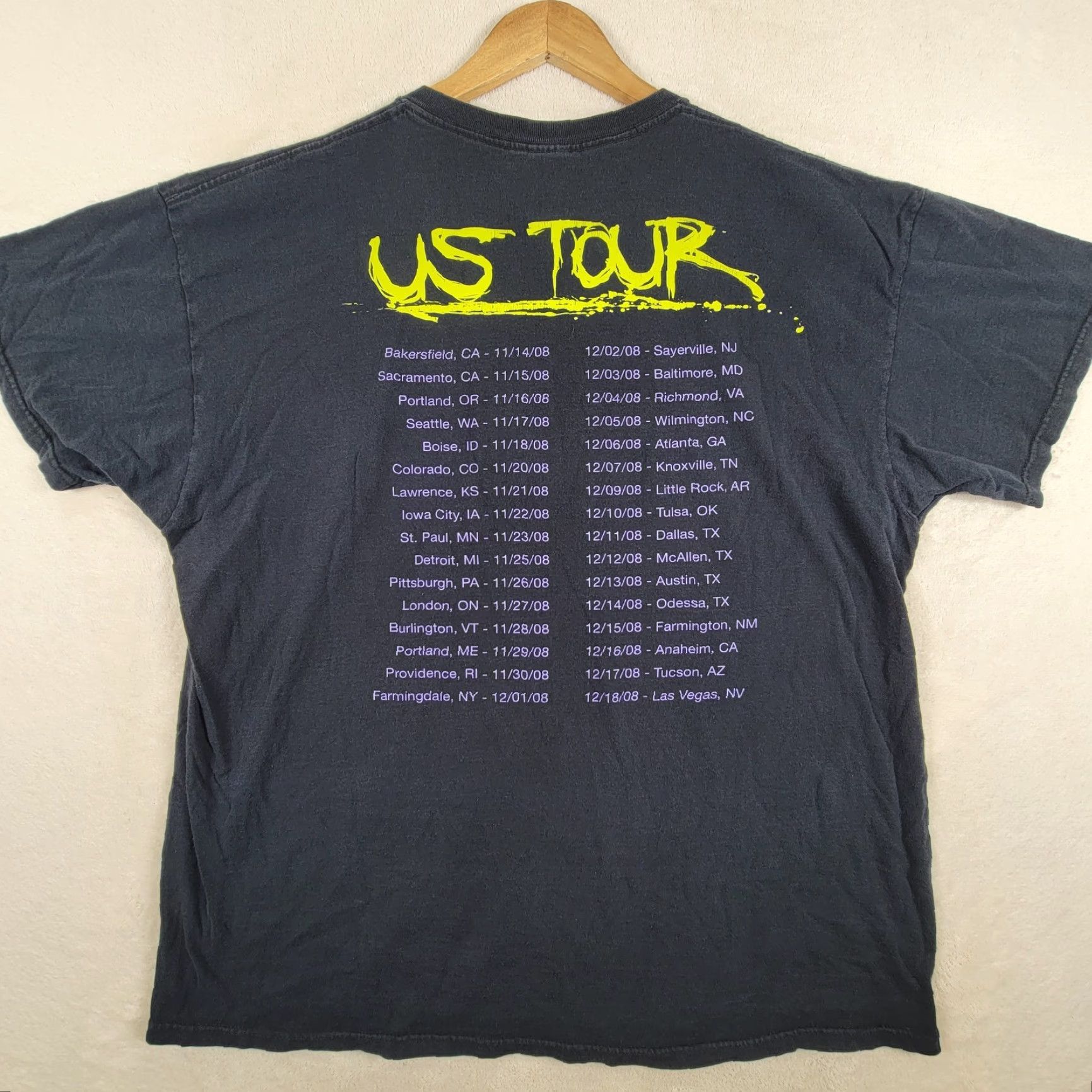 Vintage VINTAGE Job For A Cowboy Tshirt Band Metal Y2K Rock Art US Tour 2XL Black Mens Shirt Size US XXL / EU 58 / 5 - 3 Thumbnail