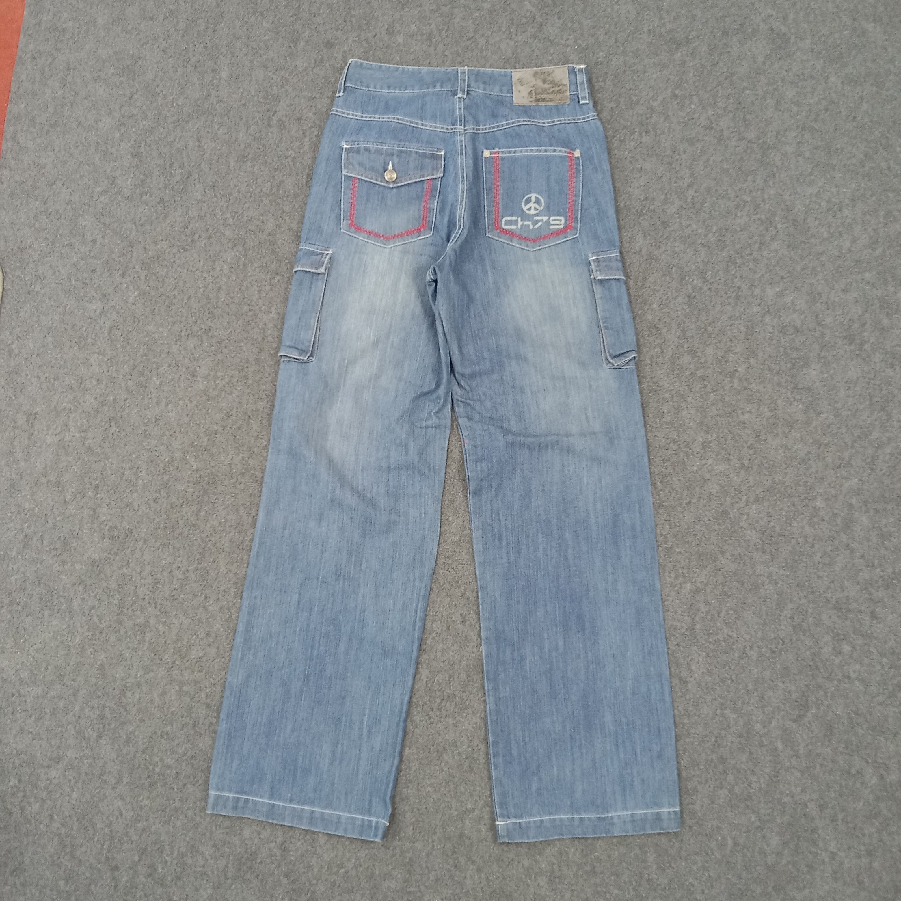 Karl Kani × Vintage Karl Kani American Baggy Style Cargo Denim Jeans Size US 27 - 6 Thumbnail