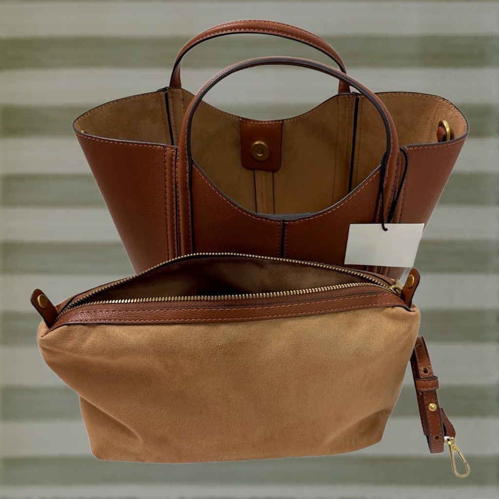Zara ZARA City Bag Medium Brown Tote Shoulder Strap Womens Size ONE SIZE - 1 Thumbnail