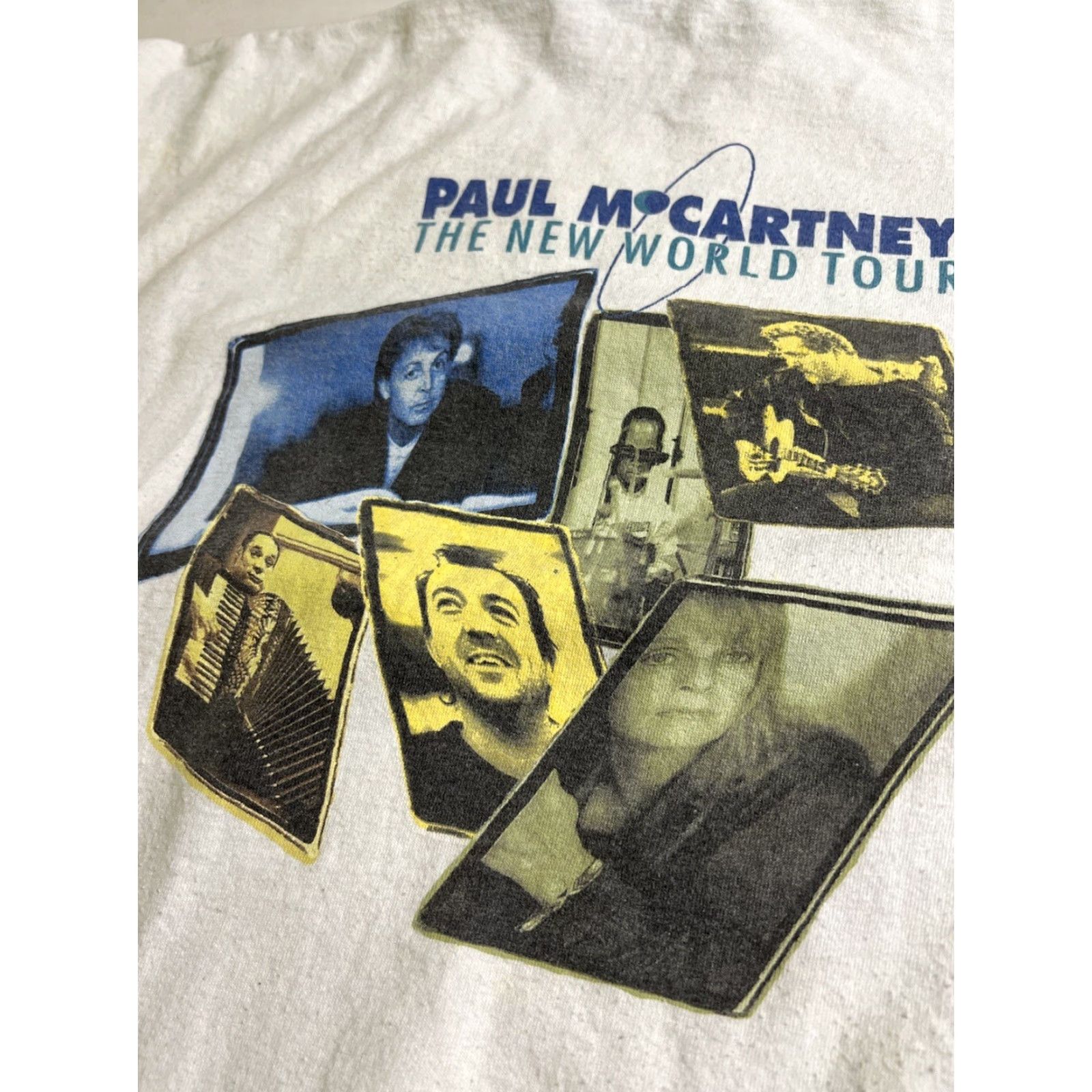 Vintage VINTAGE Paul McCartney Shirt L White The New World Tour 1993 Concert Tee As Is Size US L / EU 52-54 / 3 - 5 Thumbnail