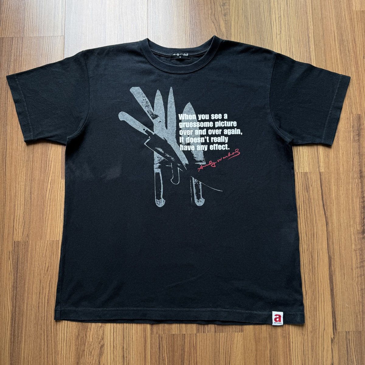 Andy Warhol × Japanese Brand × Vintage Andy Warhol Knives uniqlo pop art artist museum tee designer Size US M / EU 48-50 / 2 - 1 Thumbnail