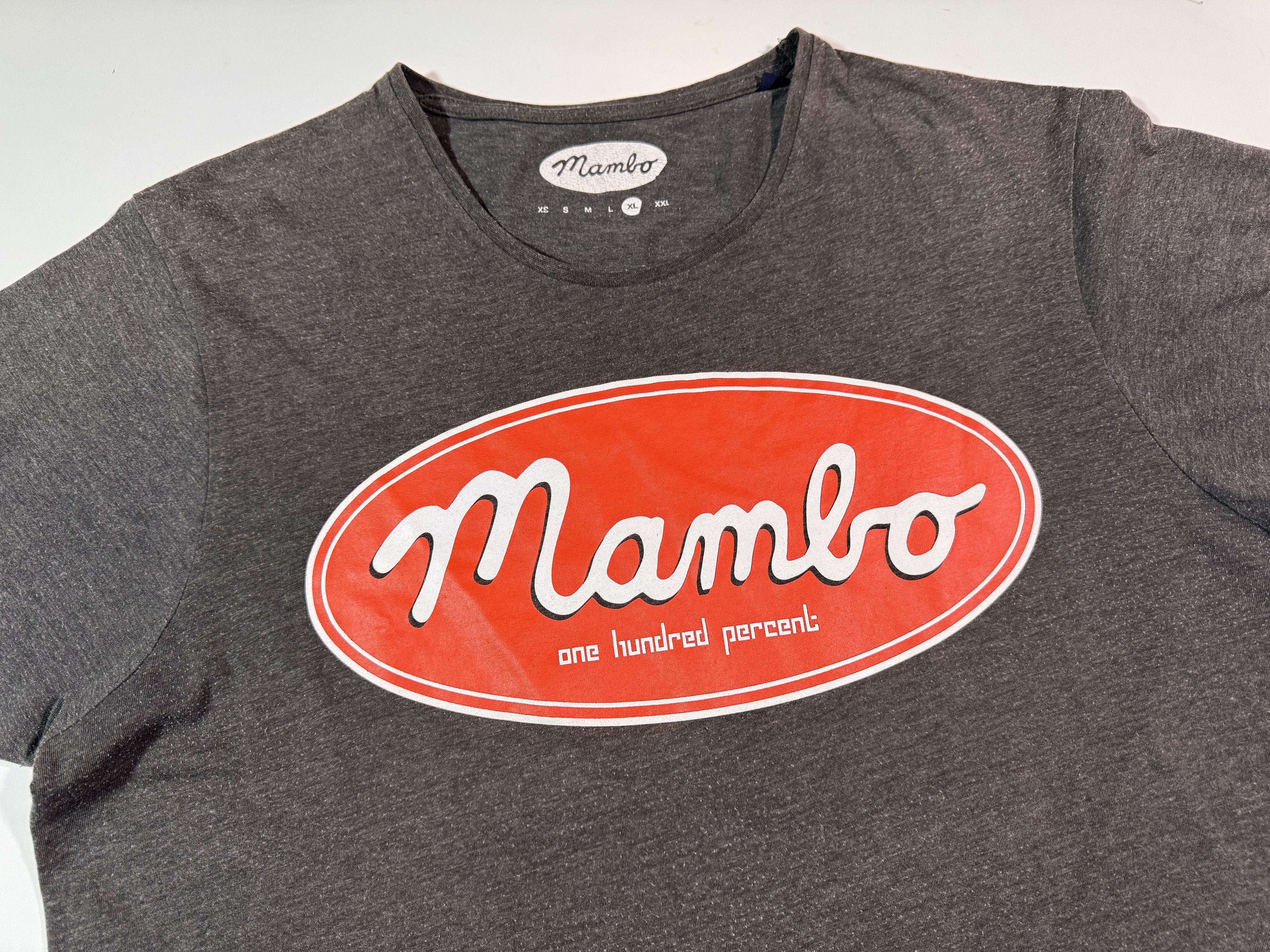 Mambo Mambo T-shirt Retro Y2k Logo Pop Art Surfing Grey Tee L/XL Size US L / EU 52-54 / 3 - 2 Thumbnail