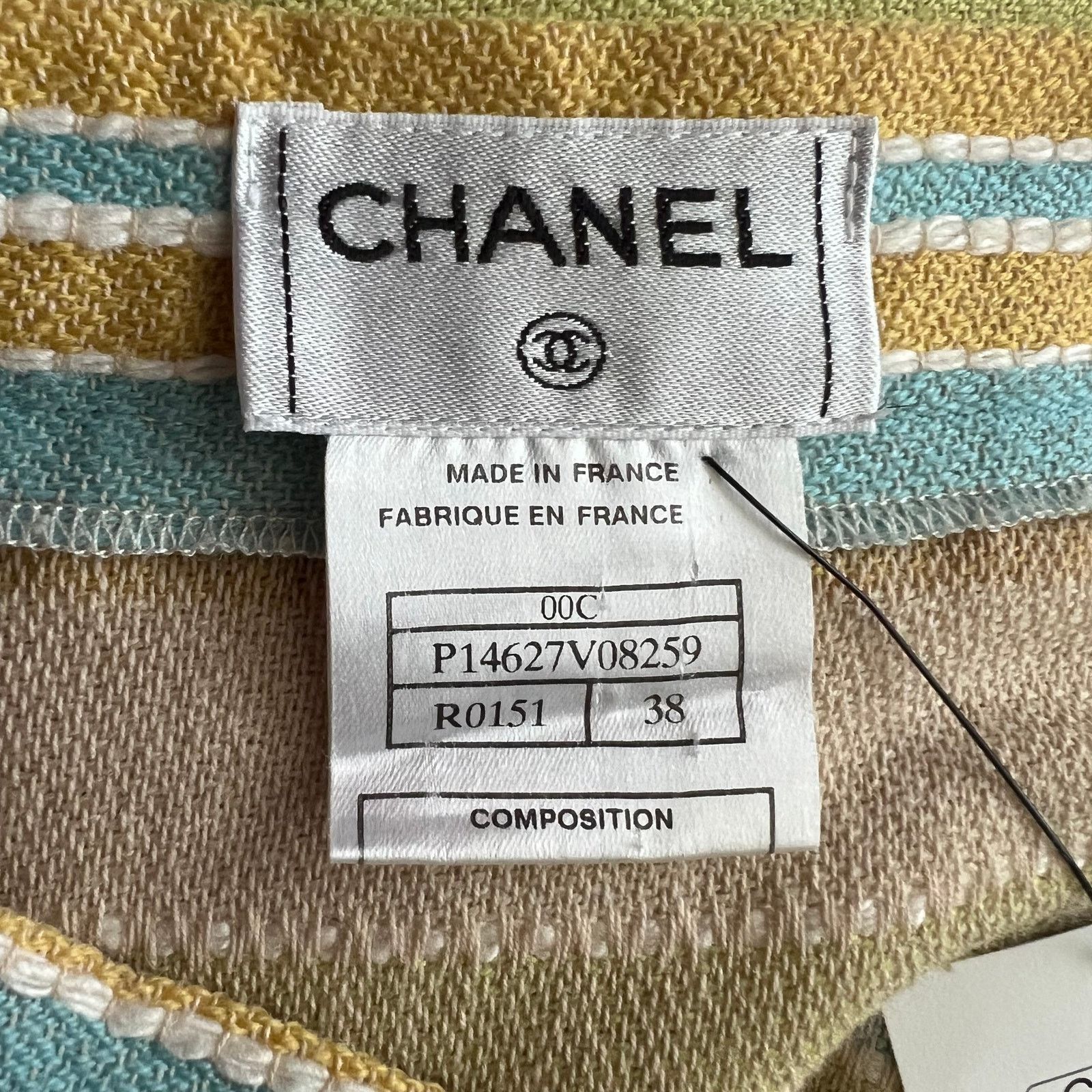 Chanel Chanel Yellow Multicolor Knee-Length Skirt, M/US6/FR38 Size 28" / US 6 / IT 42 - 9 Thumbnail