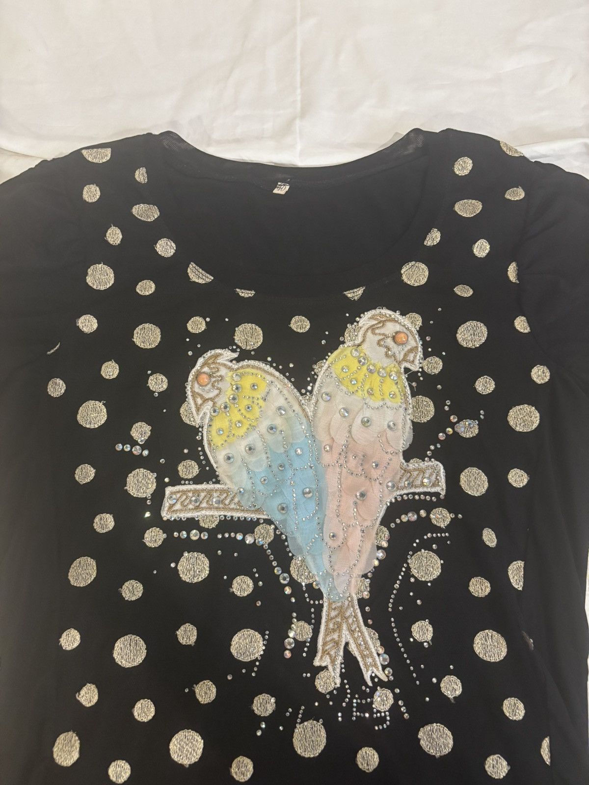 Other Black beaded Top.wt891 Size M / US 6-8 / IT 42-44 - 2 Thumbnail